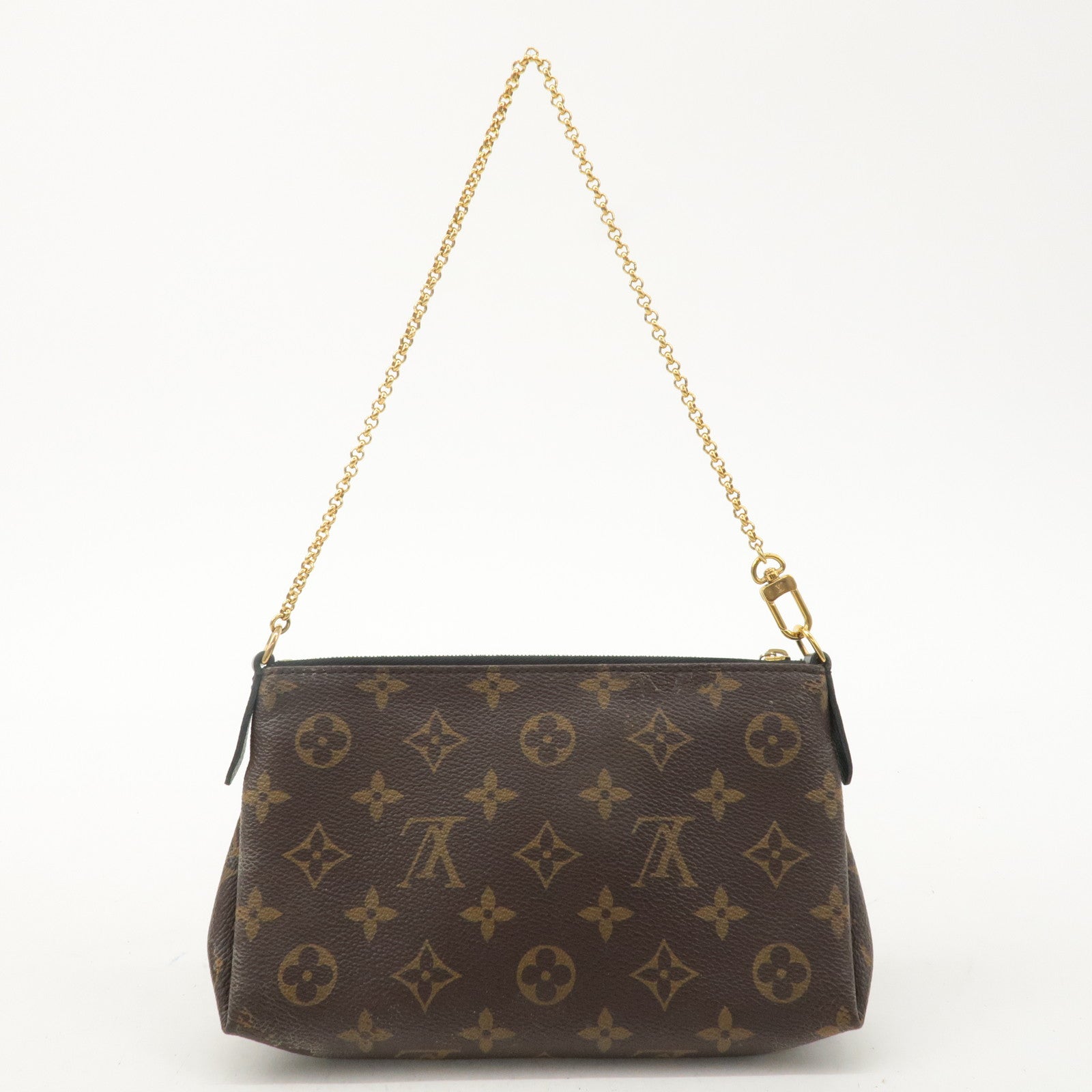 LOUIS VUITTON Monogram Pallas Clutch 2Way Shoulder Bag Noir M41639