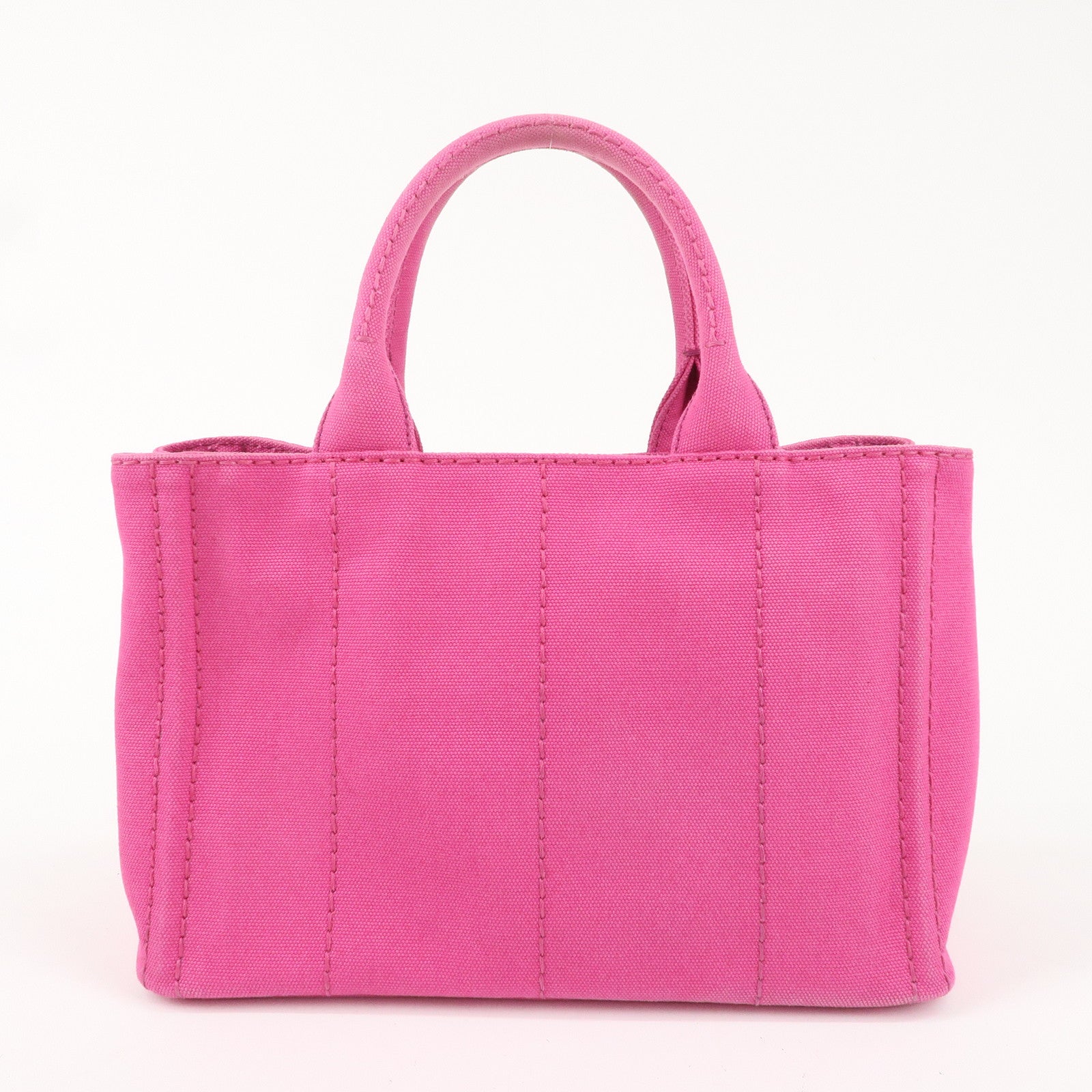 PRADA Canapa Mini Canvas 2Way Bag Hand Bag Pink 1BG439