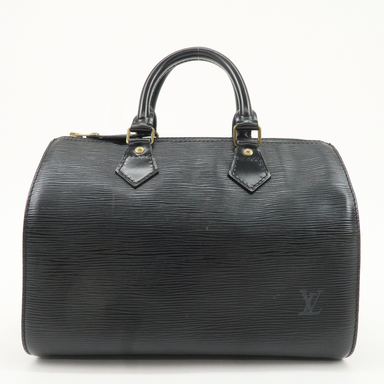 Louis Vuitton Epi Speedy 25 Boston Bag Hand Bag Noir Black M43012 Used