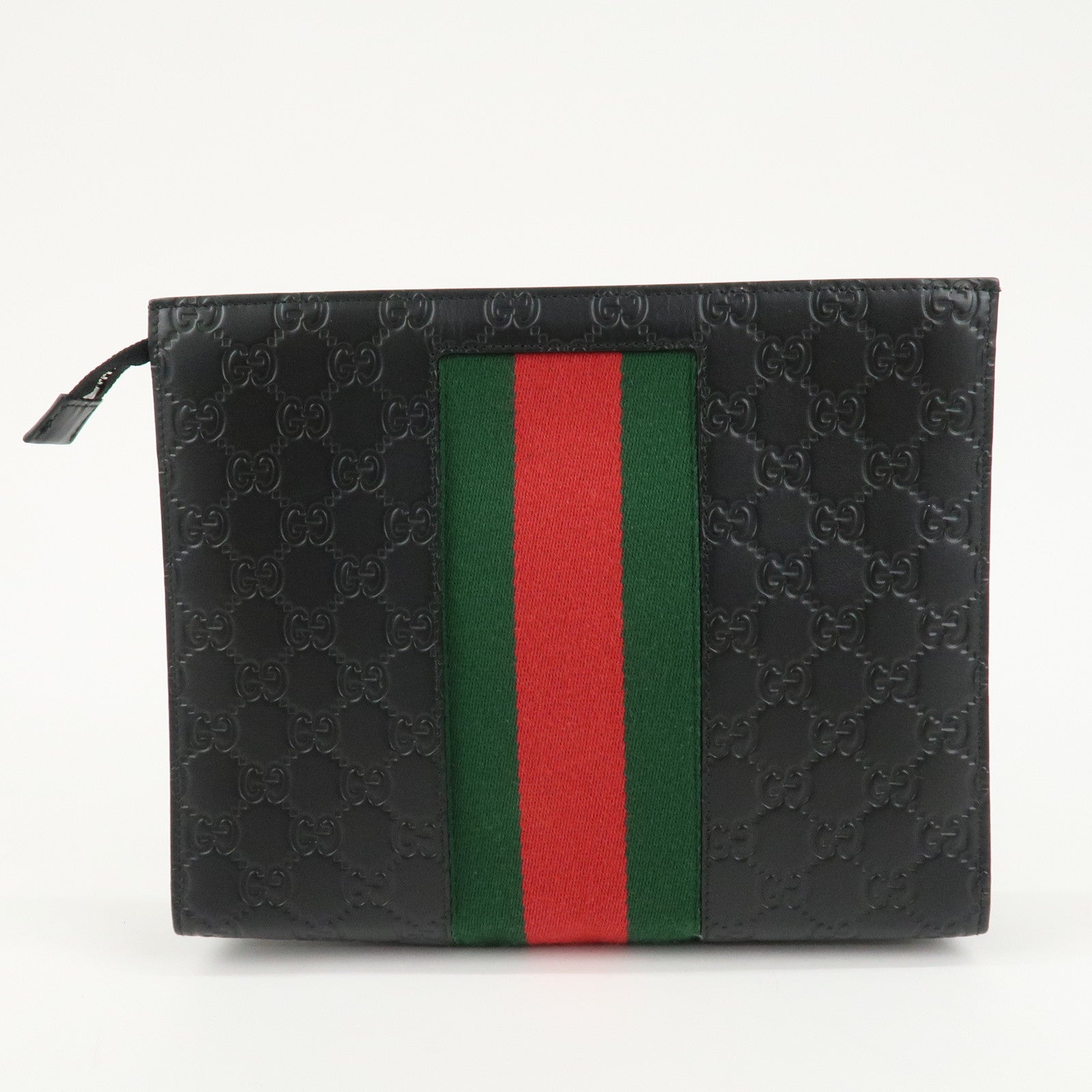 GUCCI Guccissima Sherry Guccissima Leather Clutch Bag 475316 Used