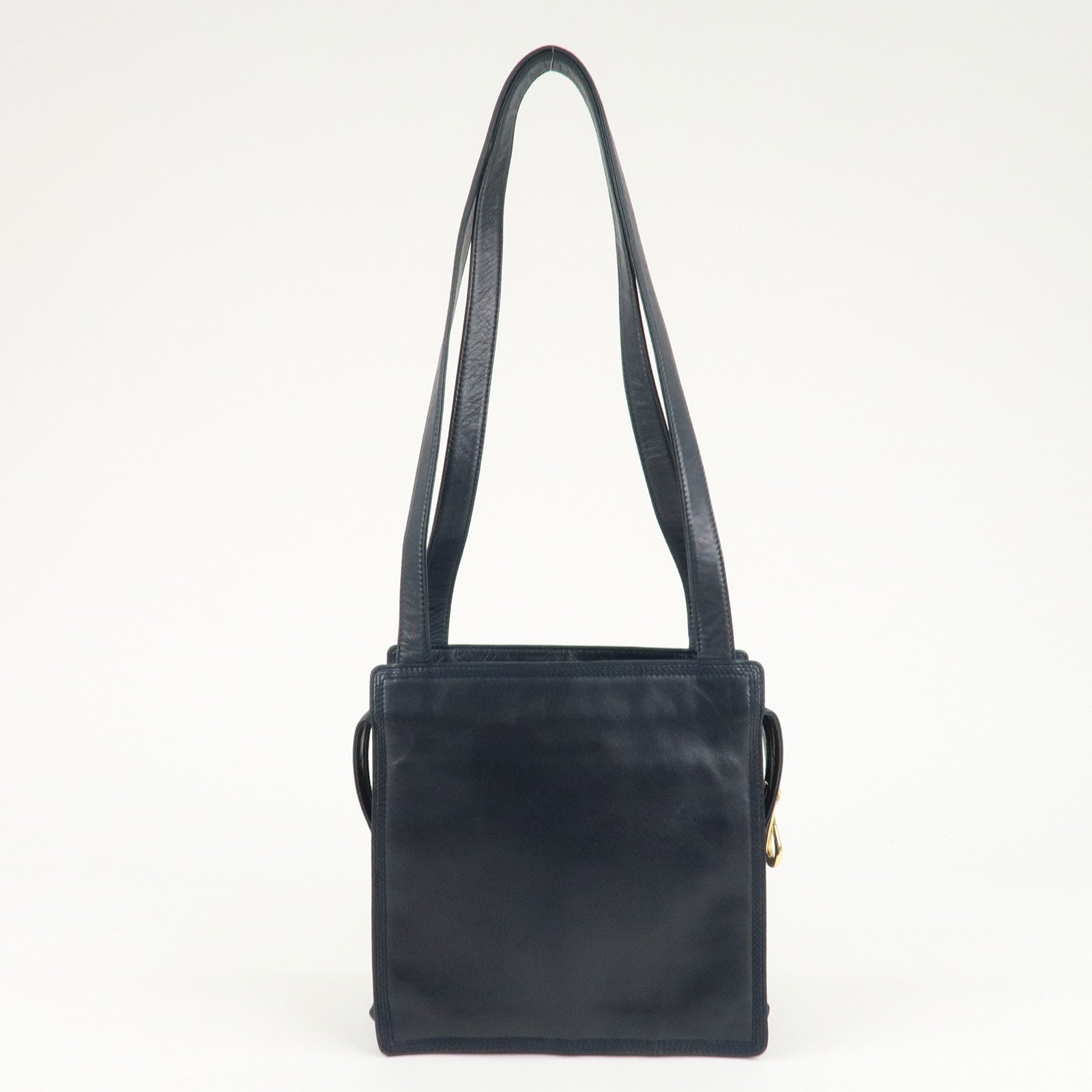 LOEWE Anagram Leather Shoulder Bag Navy