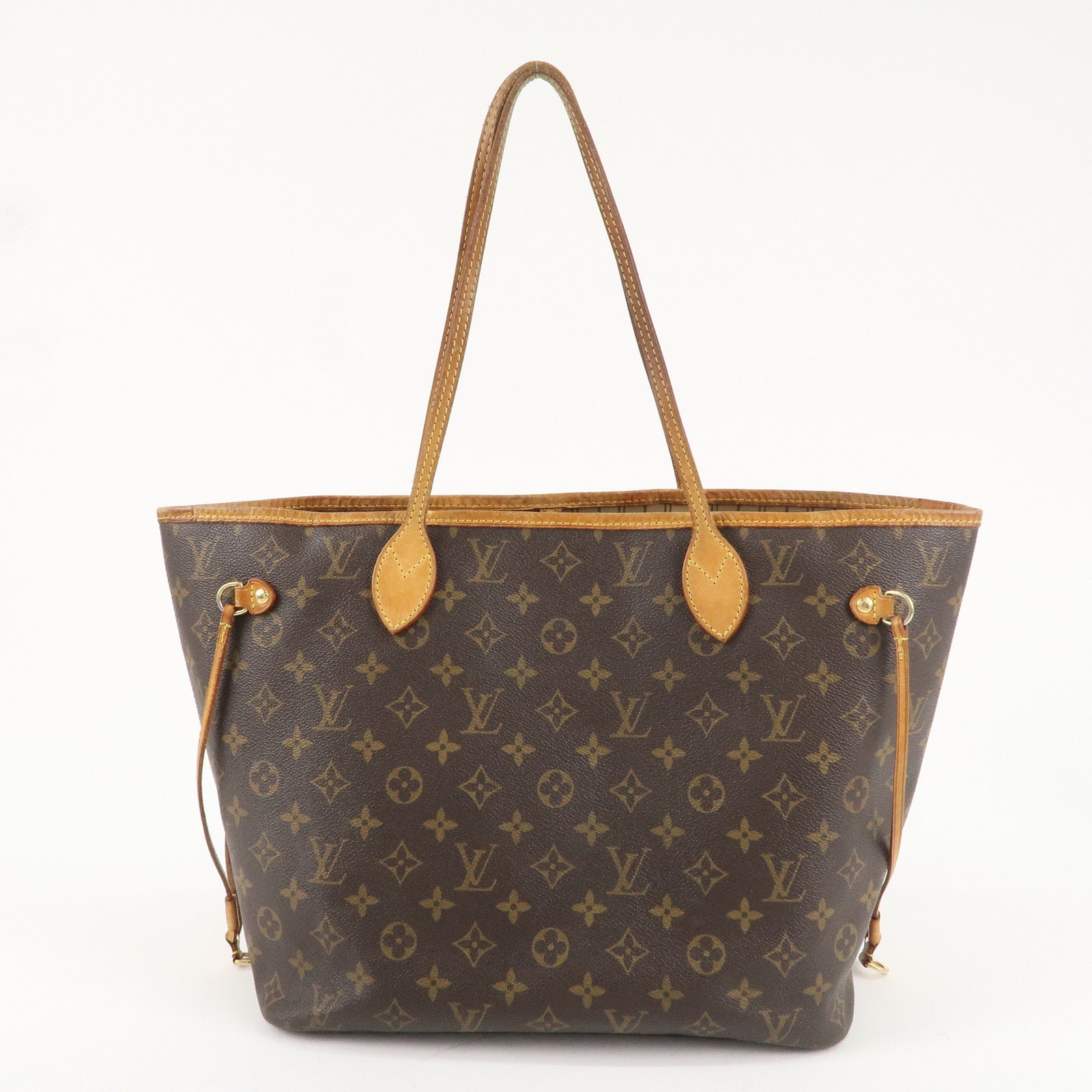 Louis Vuitton Monogram Neverfull MM Tote Bag Brown M40156