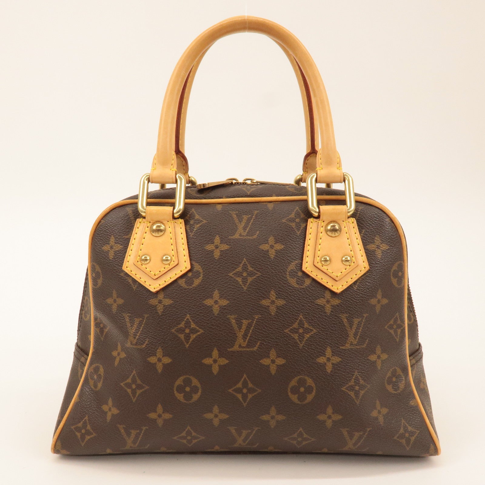 Louis Vuitton Monogram Manhattan PM Hand Bag Brown M40026