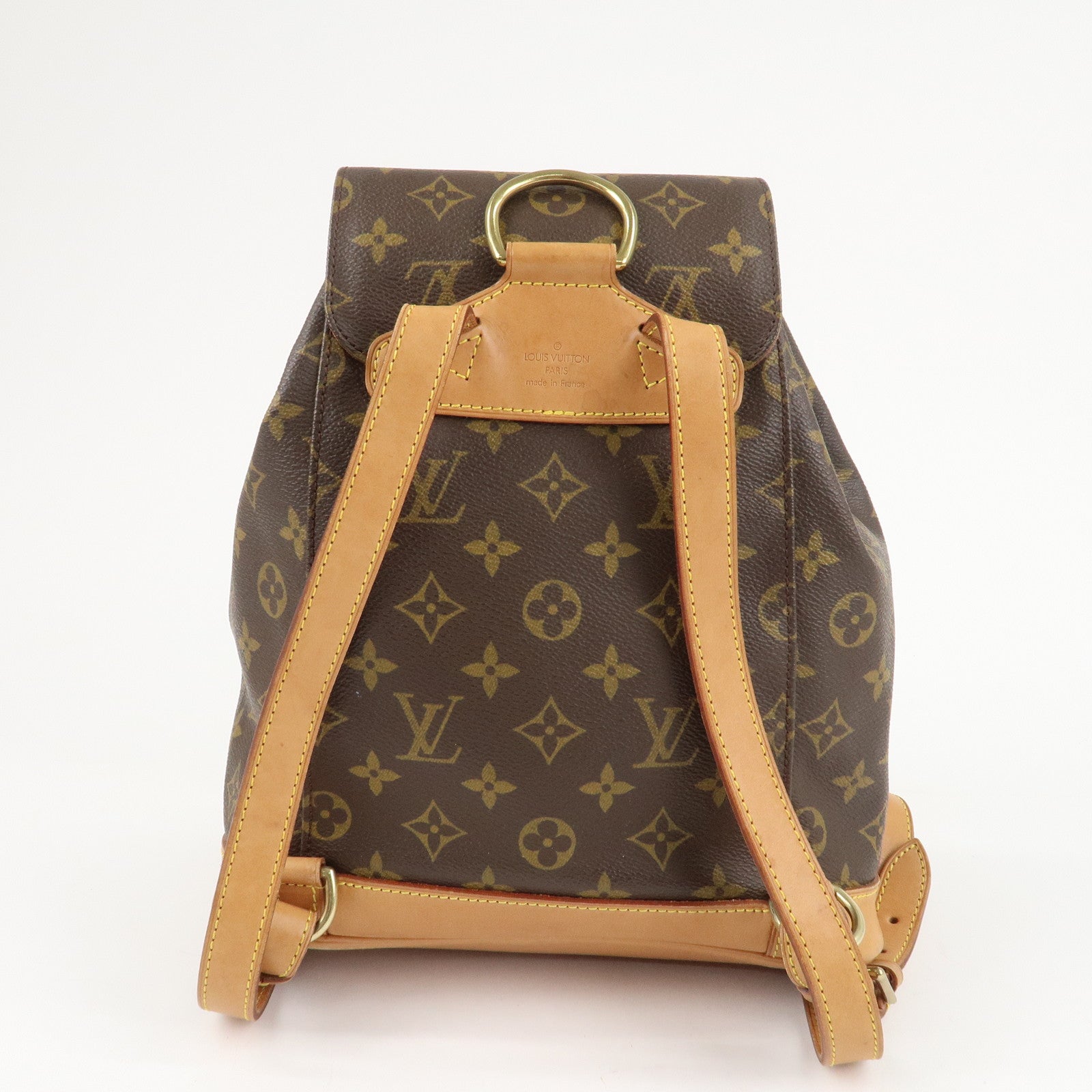 Louis Vuitton Monogram Montsouris MM Back Pack Bag M51136 Used