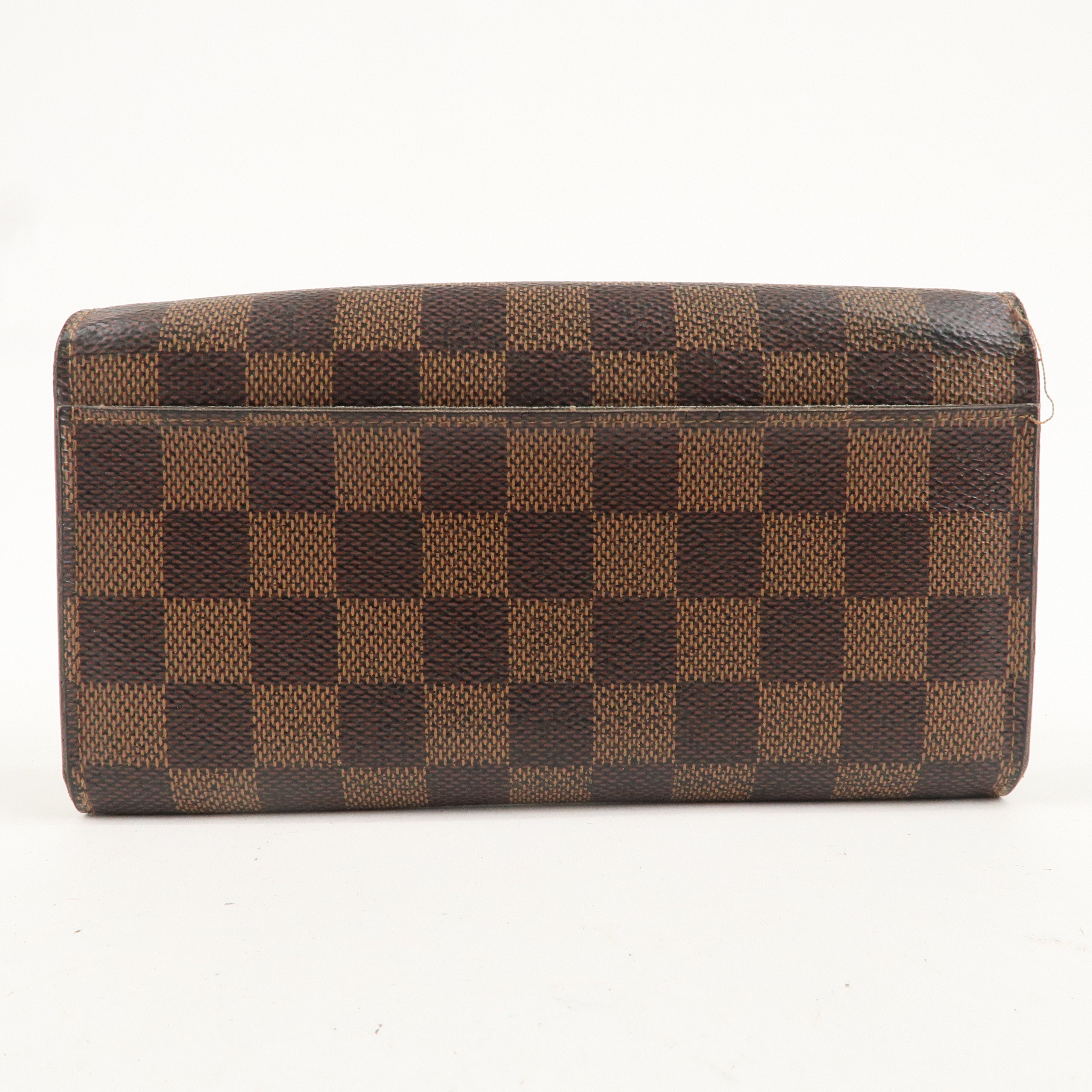 Louis Vuitton Damier Ebene Portefeuille Sarah Long Wallet N63209