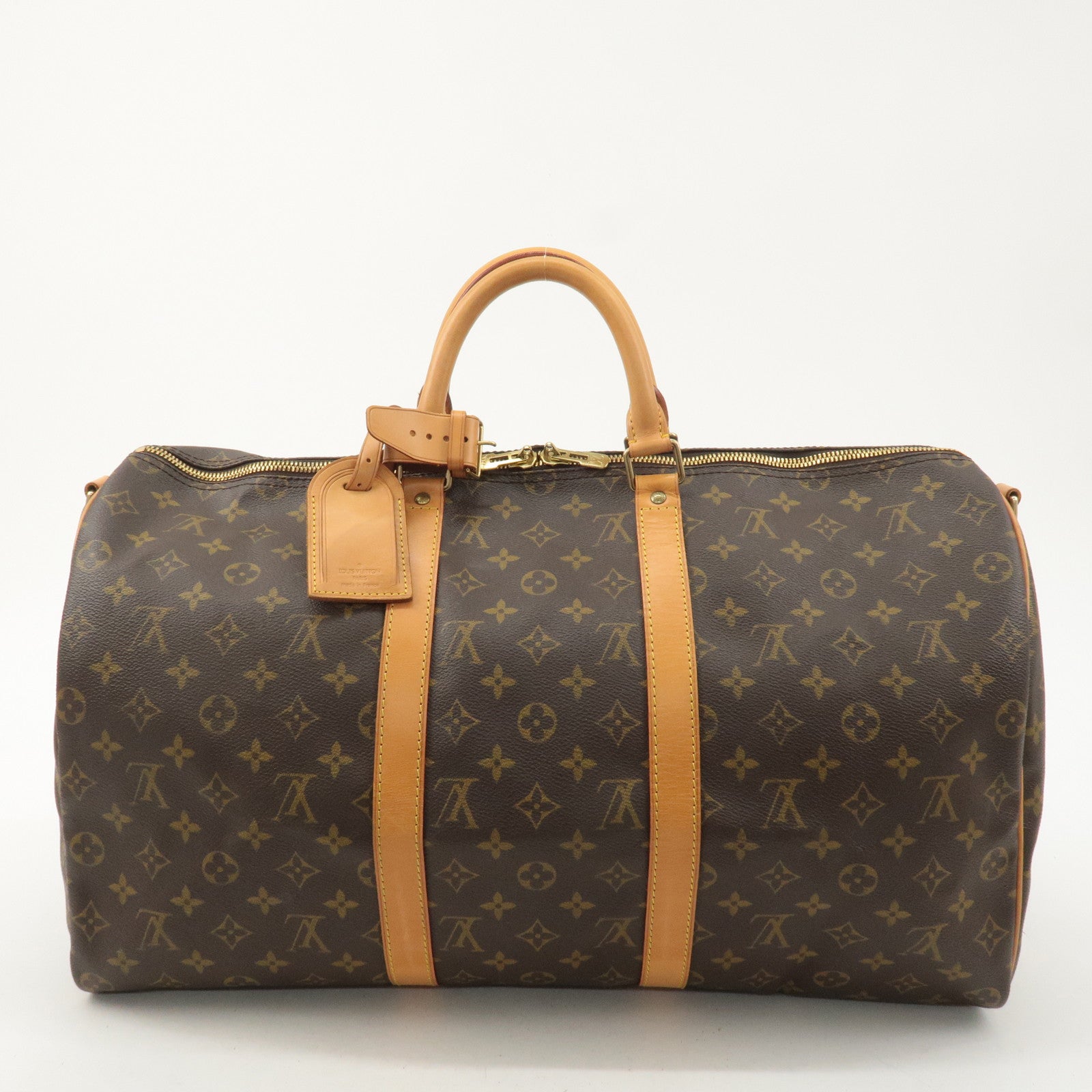 Louis Vuitton Monogram Keep All 50 Boston Bag Brown M41416