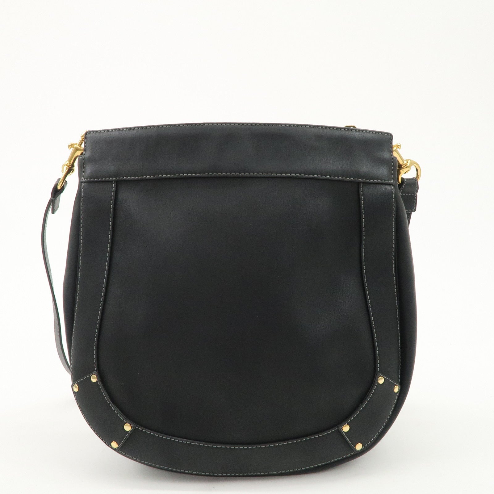 Chloe Leather Eden Tassel Shoulder Bag Black 01-11-62 Used