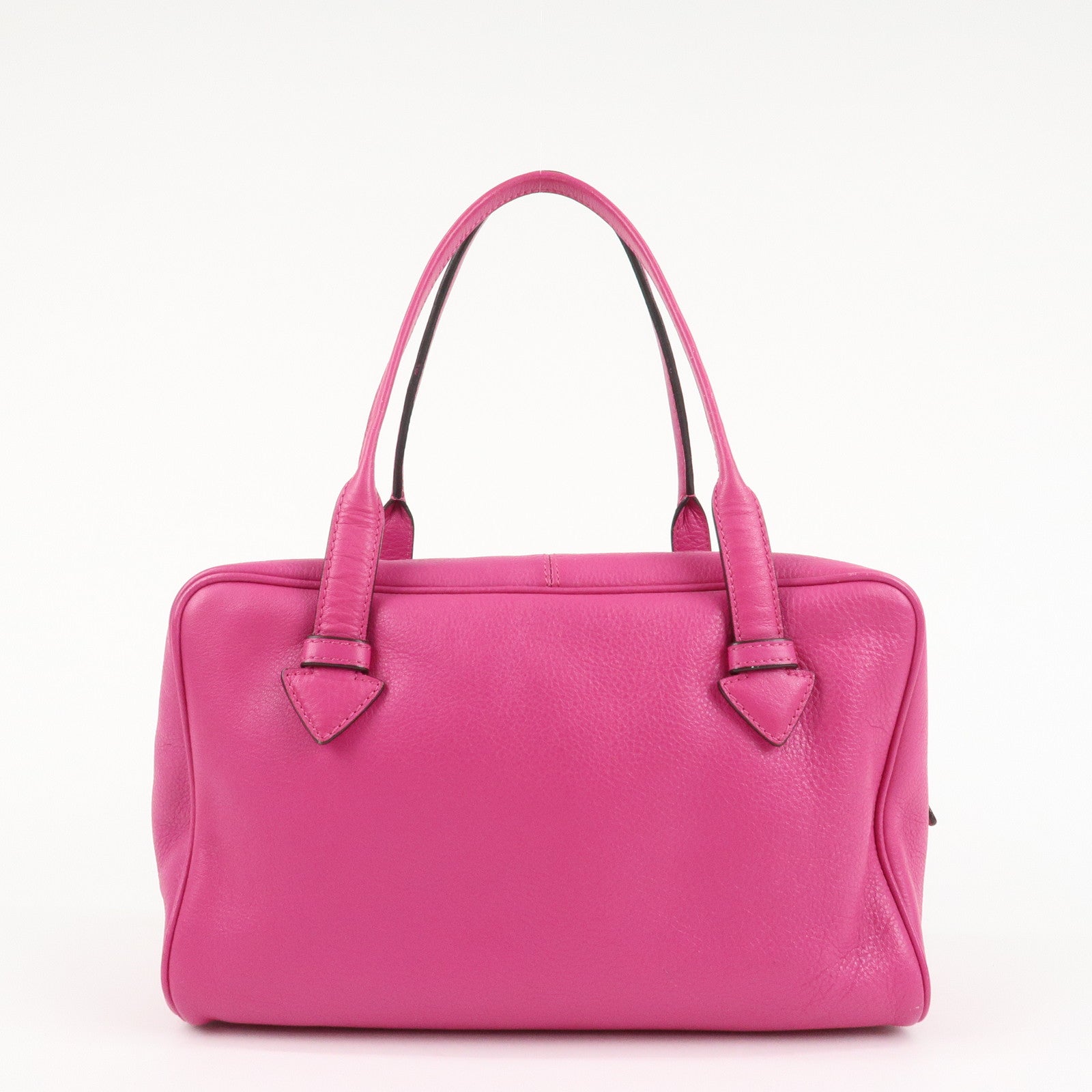 LOEWE Leather Herritage Mini Boston Bag Hand Bag Pink