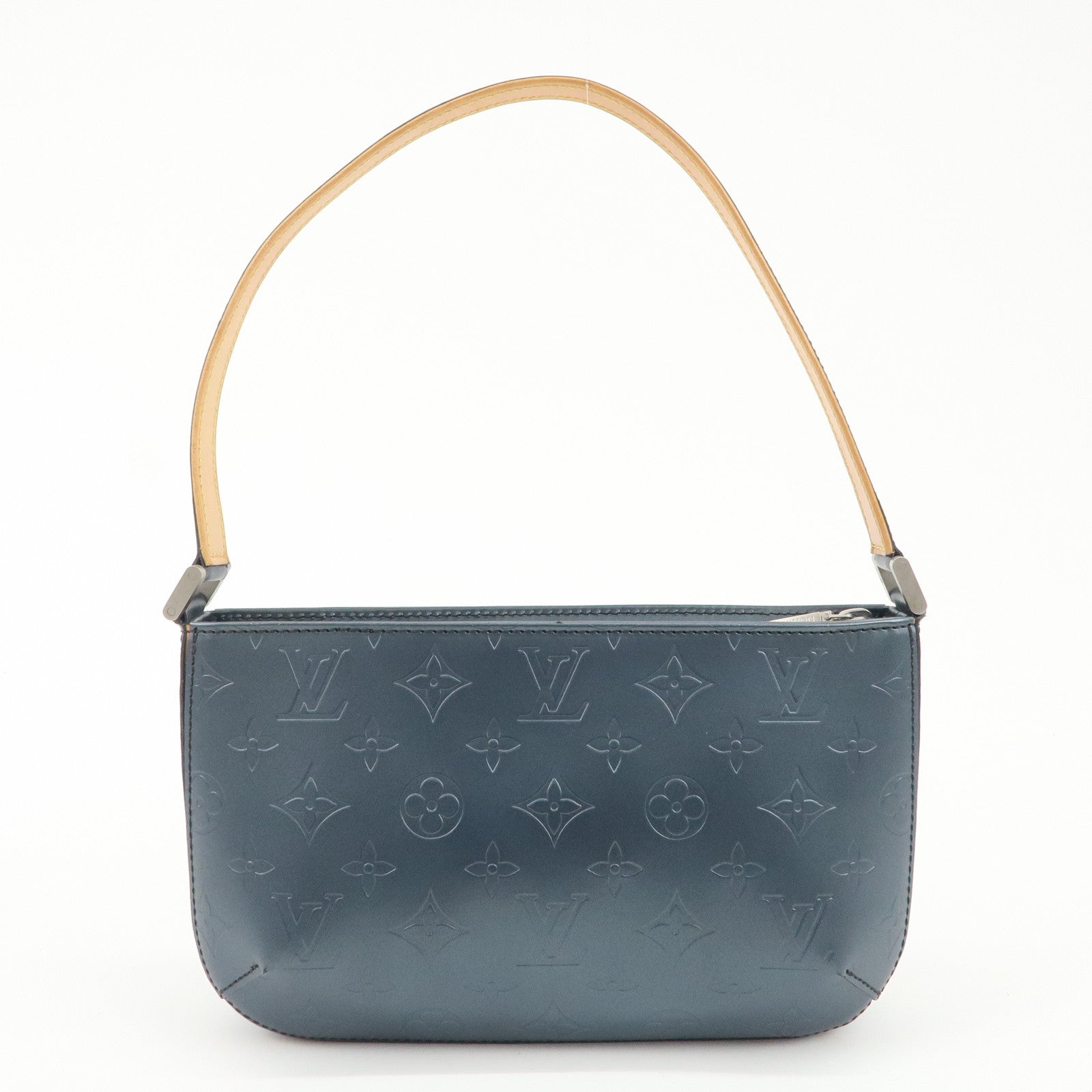 Louis Vuitton Monogram Matt Fowler Shoulder Bag Blue M55145 Used