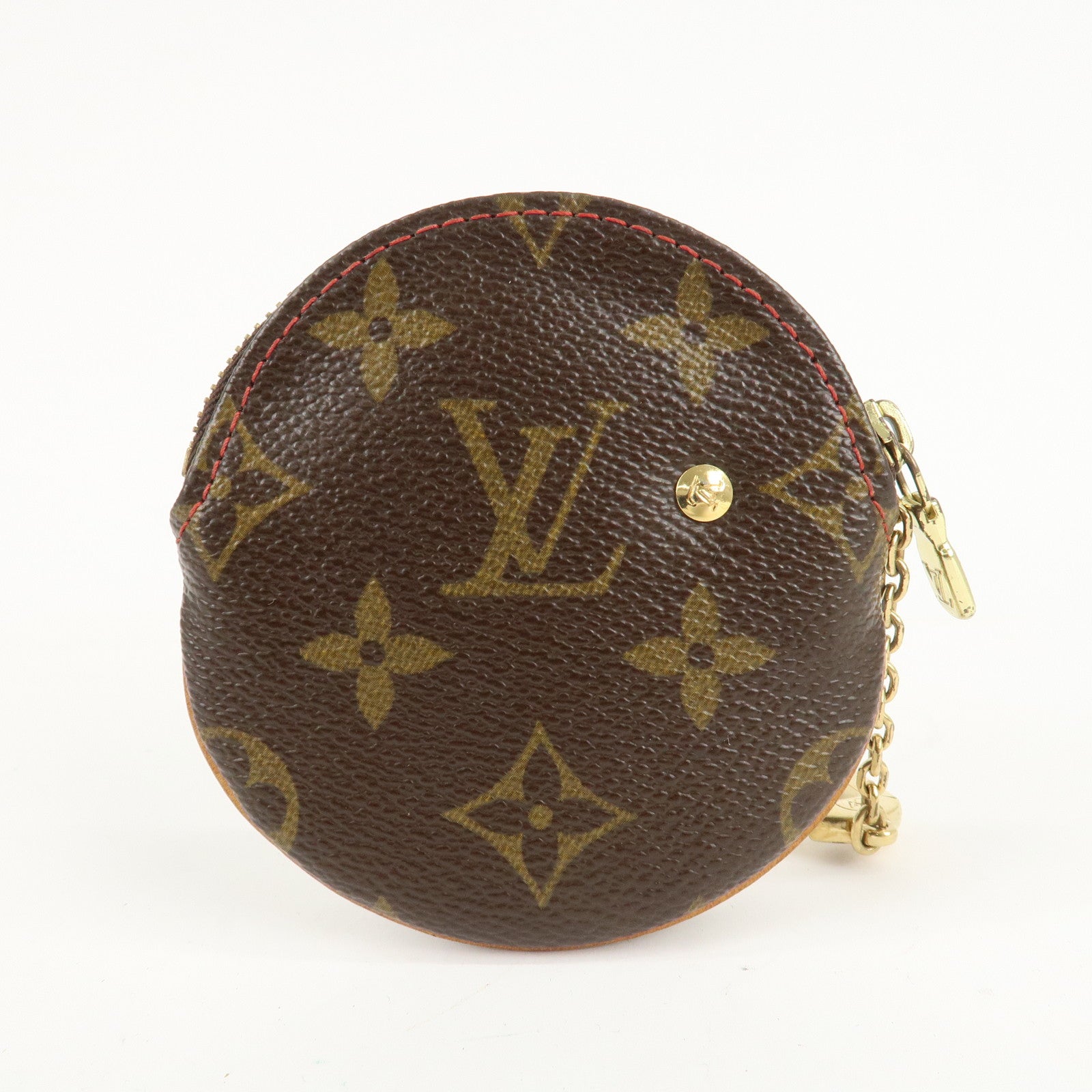 Louis Vuitton Monogram Cherry Porte Monnaie Rond Coin Case M95043 Used