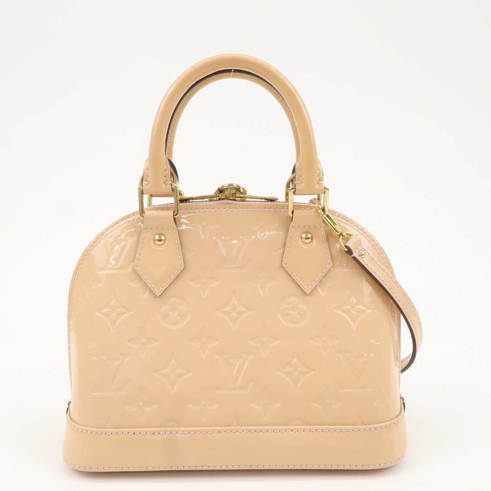 Louis Vuitton Monogram Vernis Alma BB Rose Angelique M90064