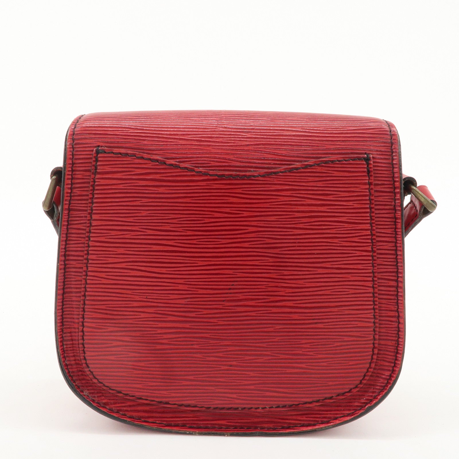 Louis Vuitton Epi Saint Cloud Shoulder Bag Red M52197 Used