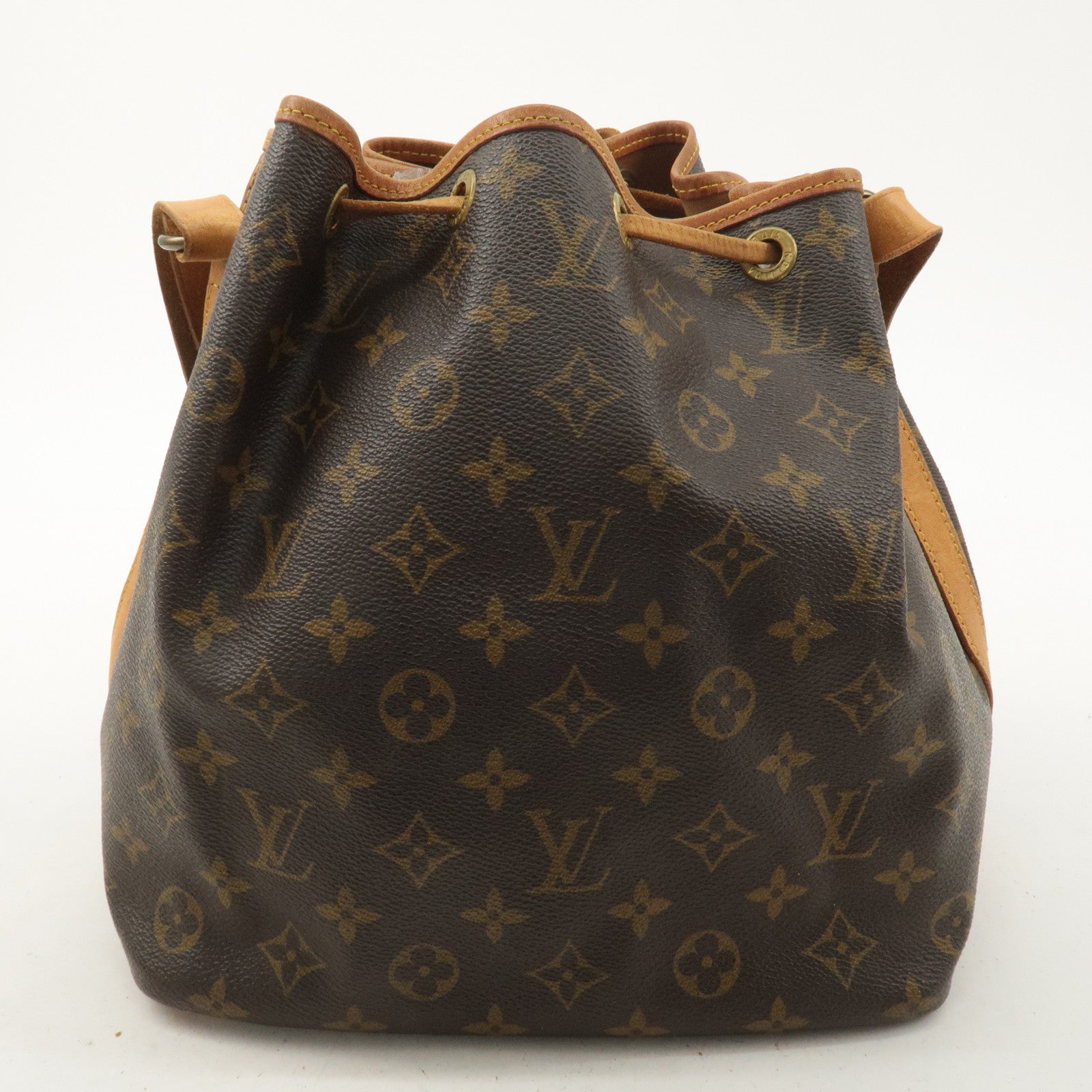 Louis Vuitton Monogram Petit Noe Shoulder Bag Brown M42226