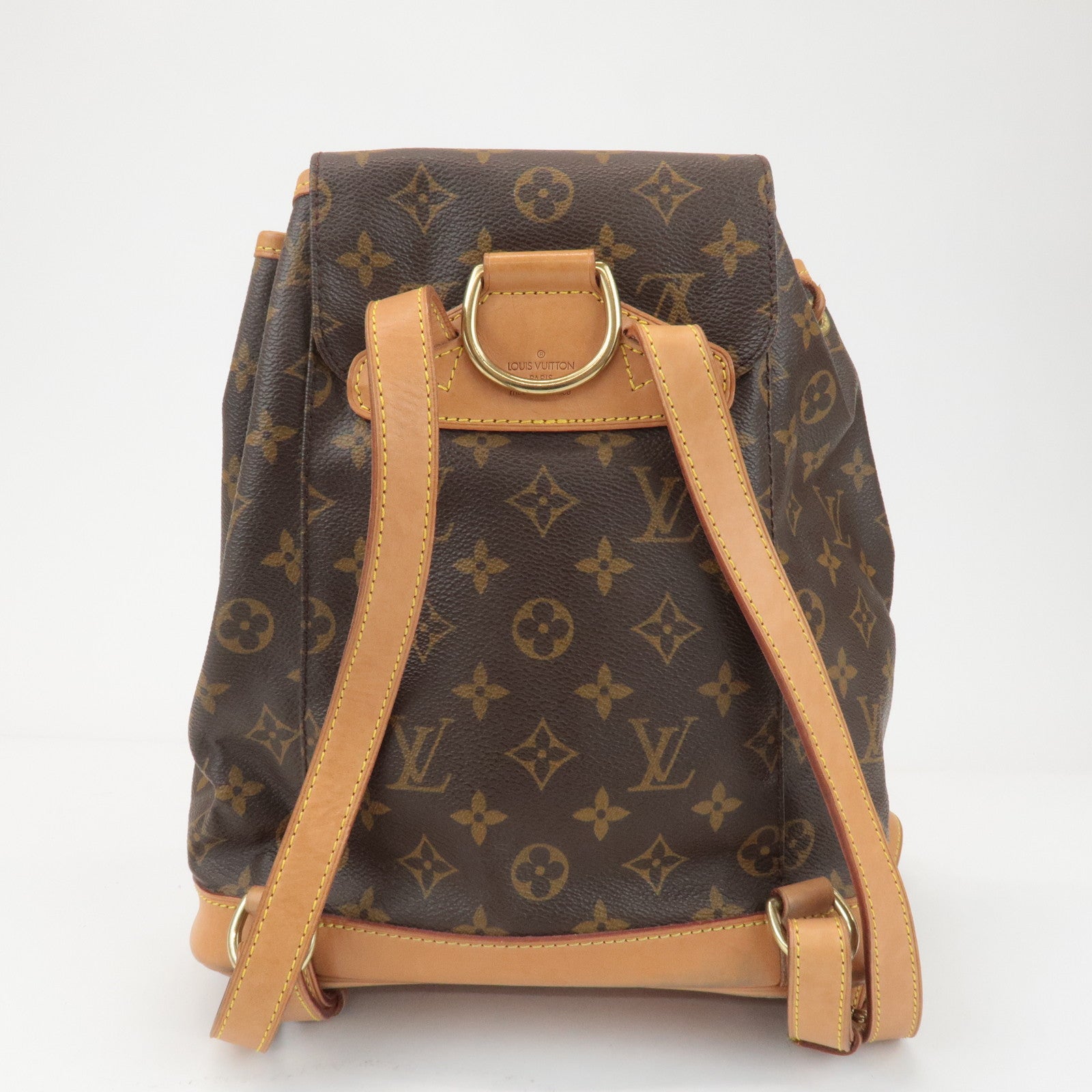 Louis Vuitton Monogram Montsouris MM Back Pack Brown M51136 Used