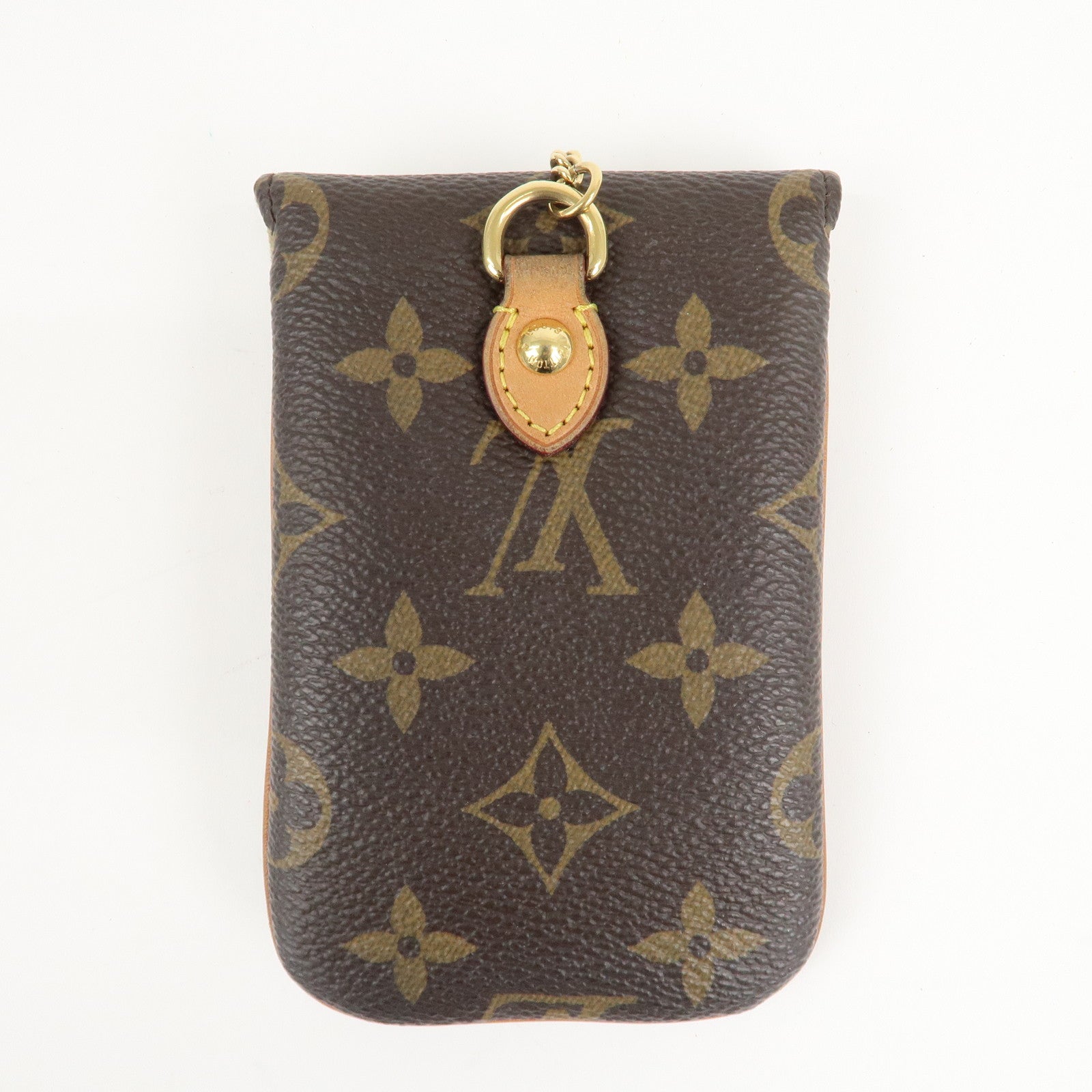 Louis Vuitton Monogram Etui Telefonne MM Brown M66546 Used