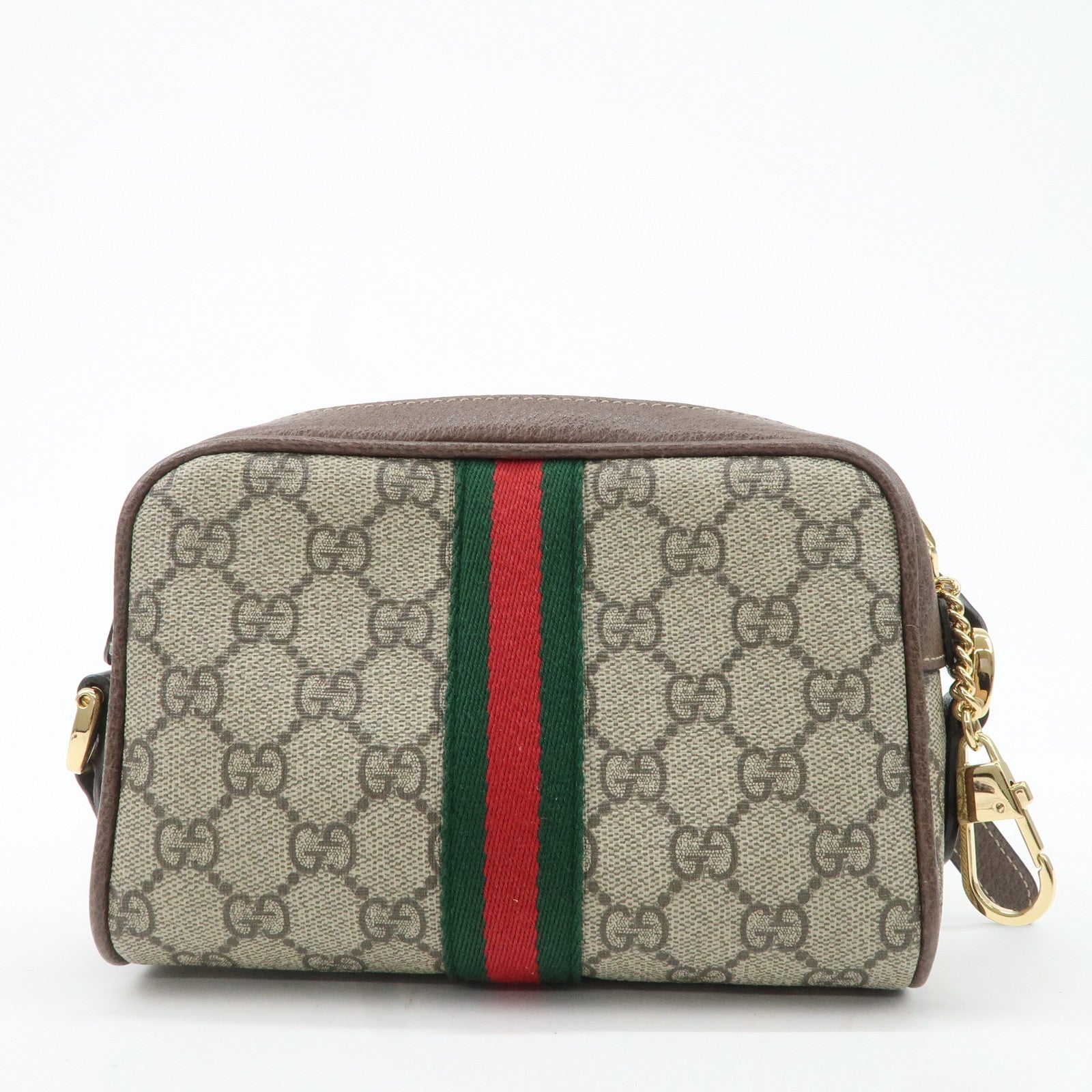 GUCCI Ophidia GG Supreme Mini Shoulder Bag Beige Brown 517350