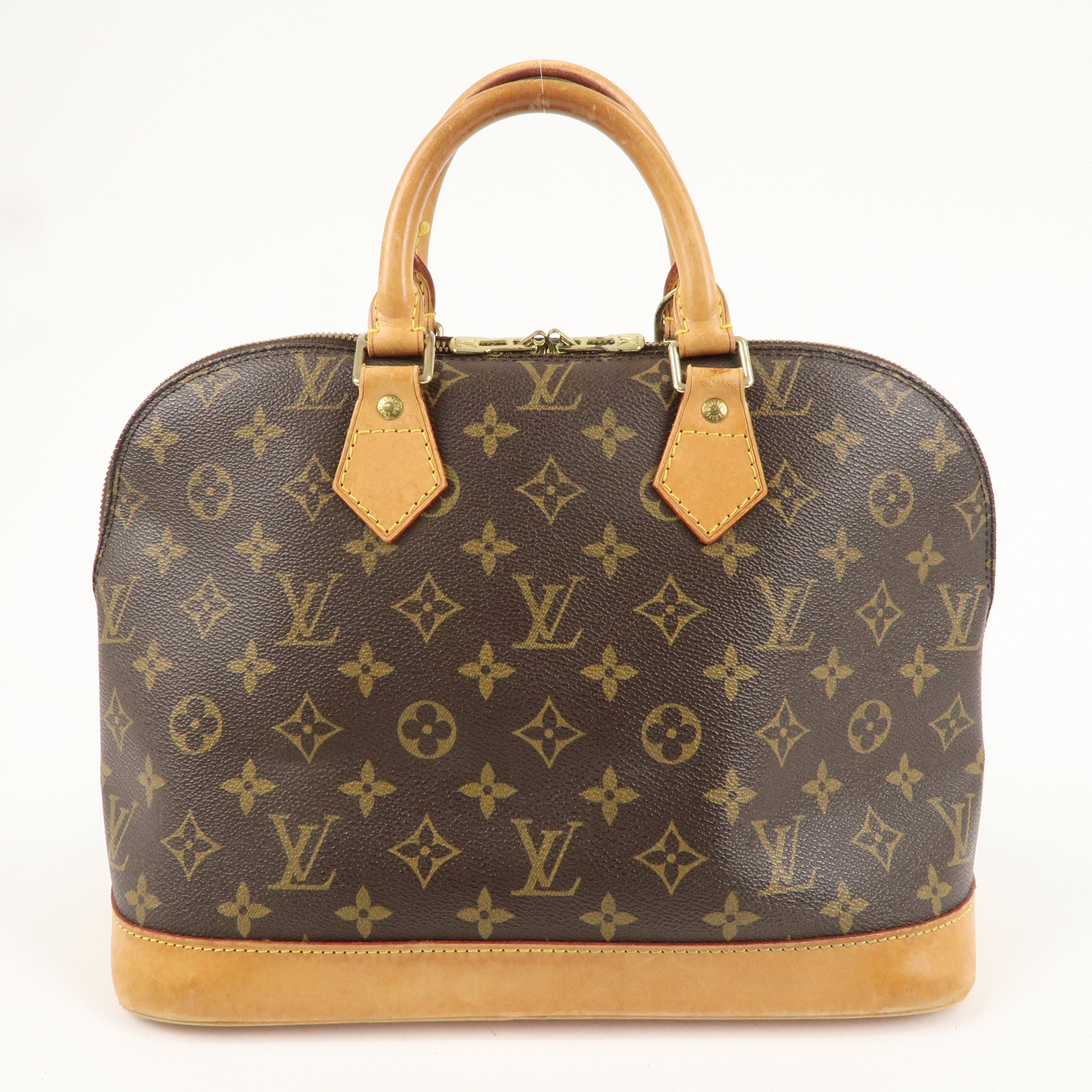 Louis Vuitton Monogram Alma Hand Bag Brown M51130