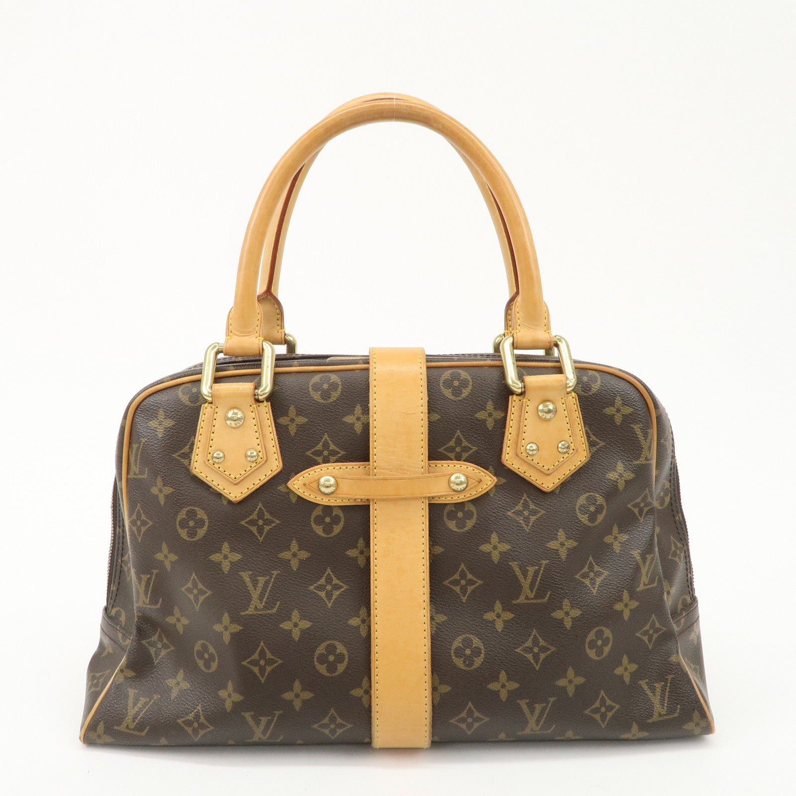 Louis Vuitton Monogram Manhattan GM Hand Bag Boston Bag M40025 Used