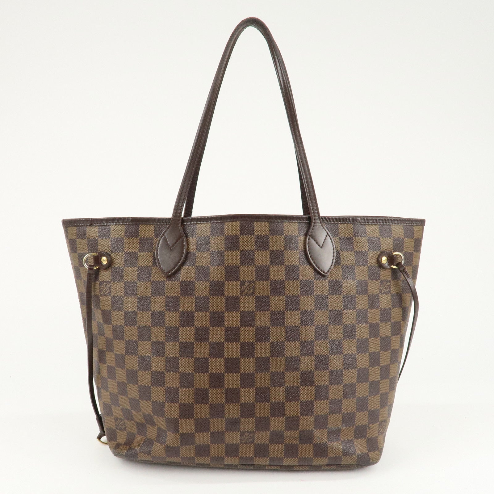 Louis Vuitton Damier Neverfull MM Tote Bag Damier Ebene N51105 Used