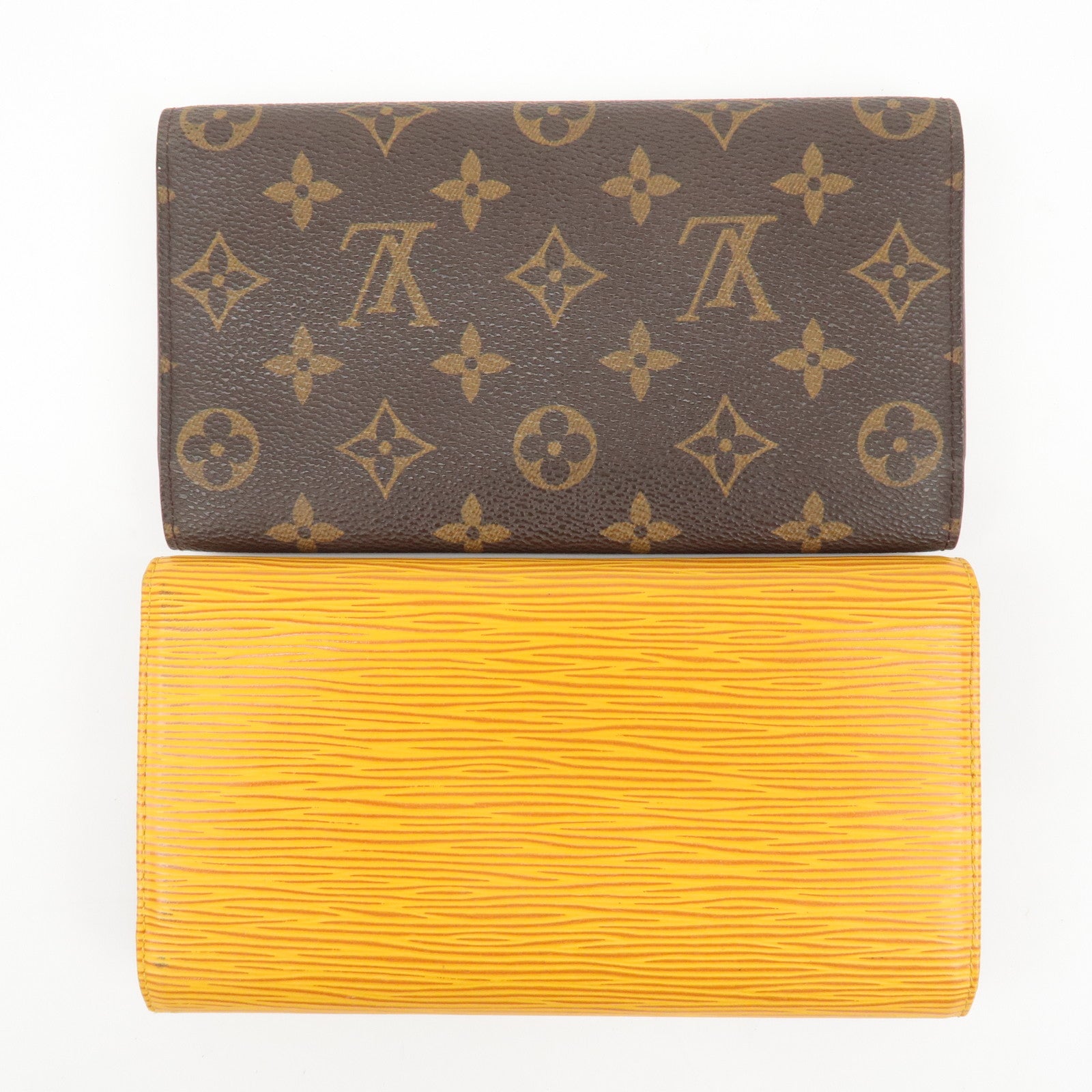 Louis Vuitton Monogram Epi Set of 2 Wallet M61215 M63389 Used