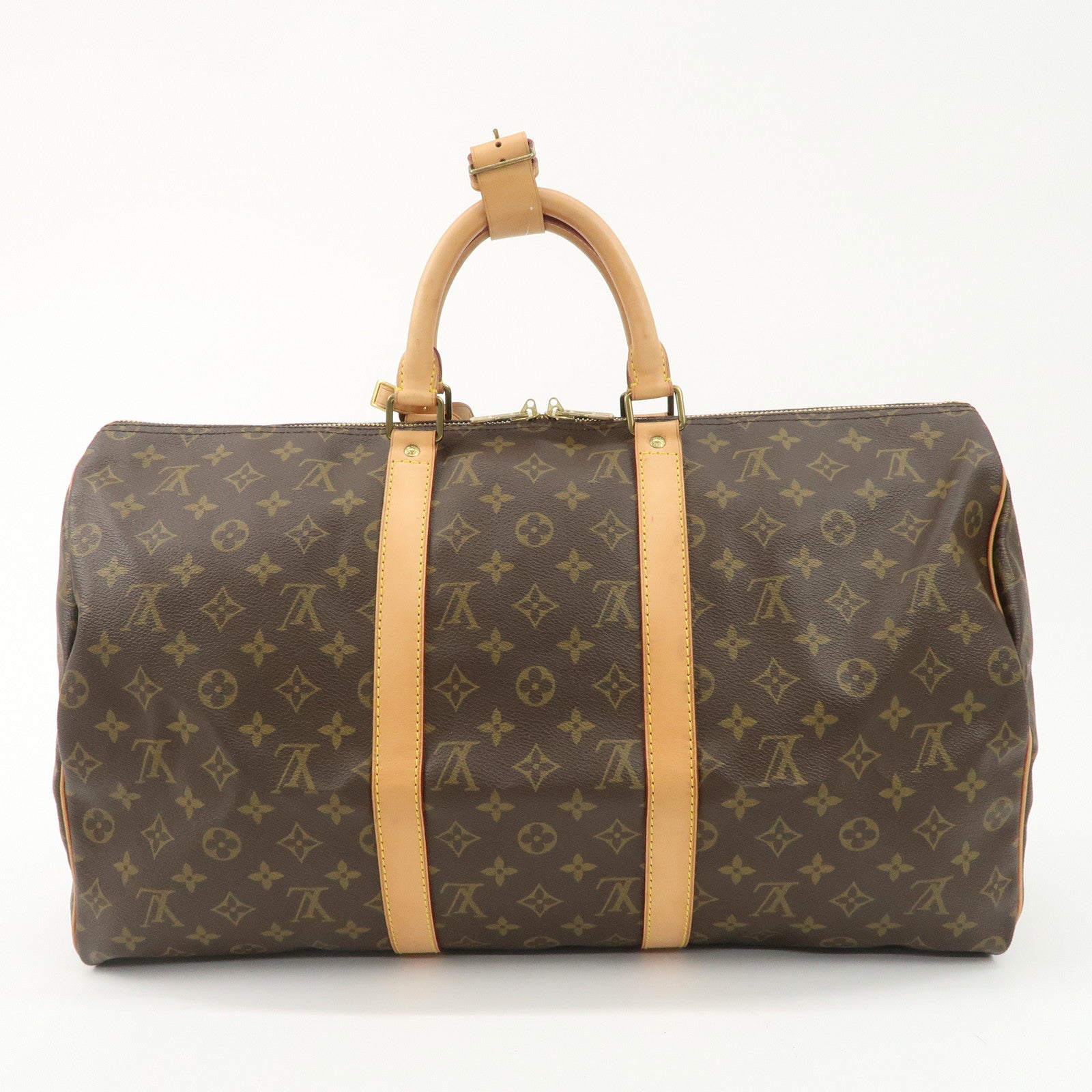 Louis Vuitton Monogram Keep All 50 Boston Bag Brown M41426