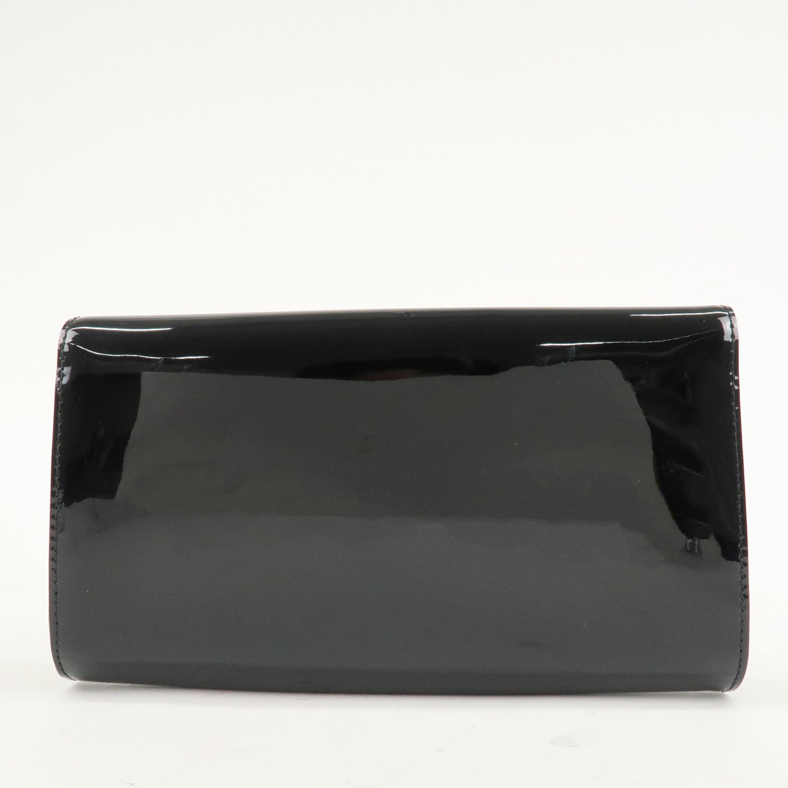 Louis Vuitton Vernis Pochette Louise EW Clutch Bag Noir M90083