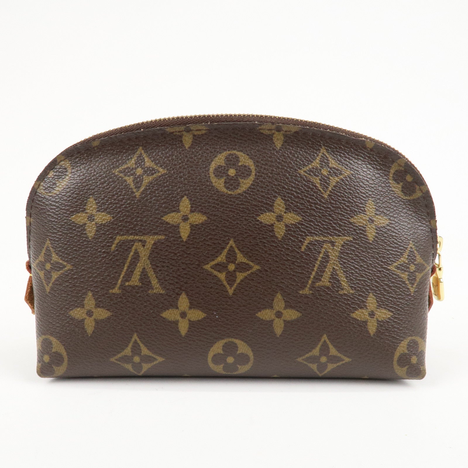 Louis Vuitton Monogram Pochette Cosmetic Pouch Brown M47515 Used