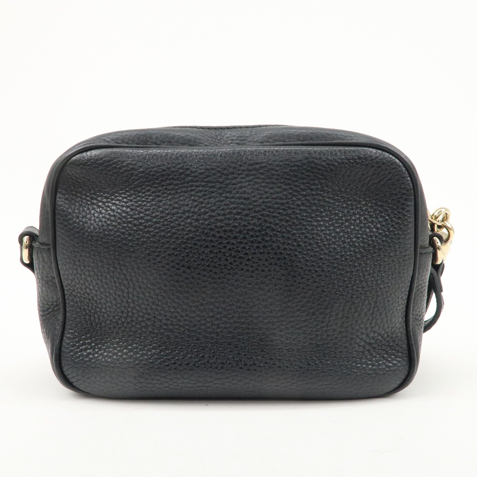 GUCCI SOHO Leather Small Disco Shoulder Bag Black 308364 Used