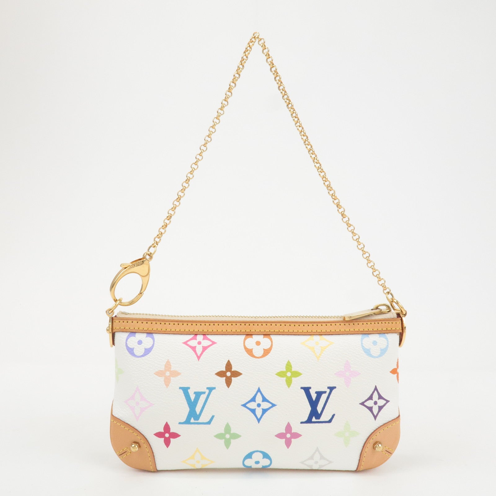 Louis Vuitton Monogram Multicolor Pochette Milla MM Blanc M60096