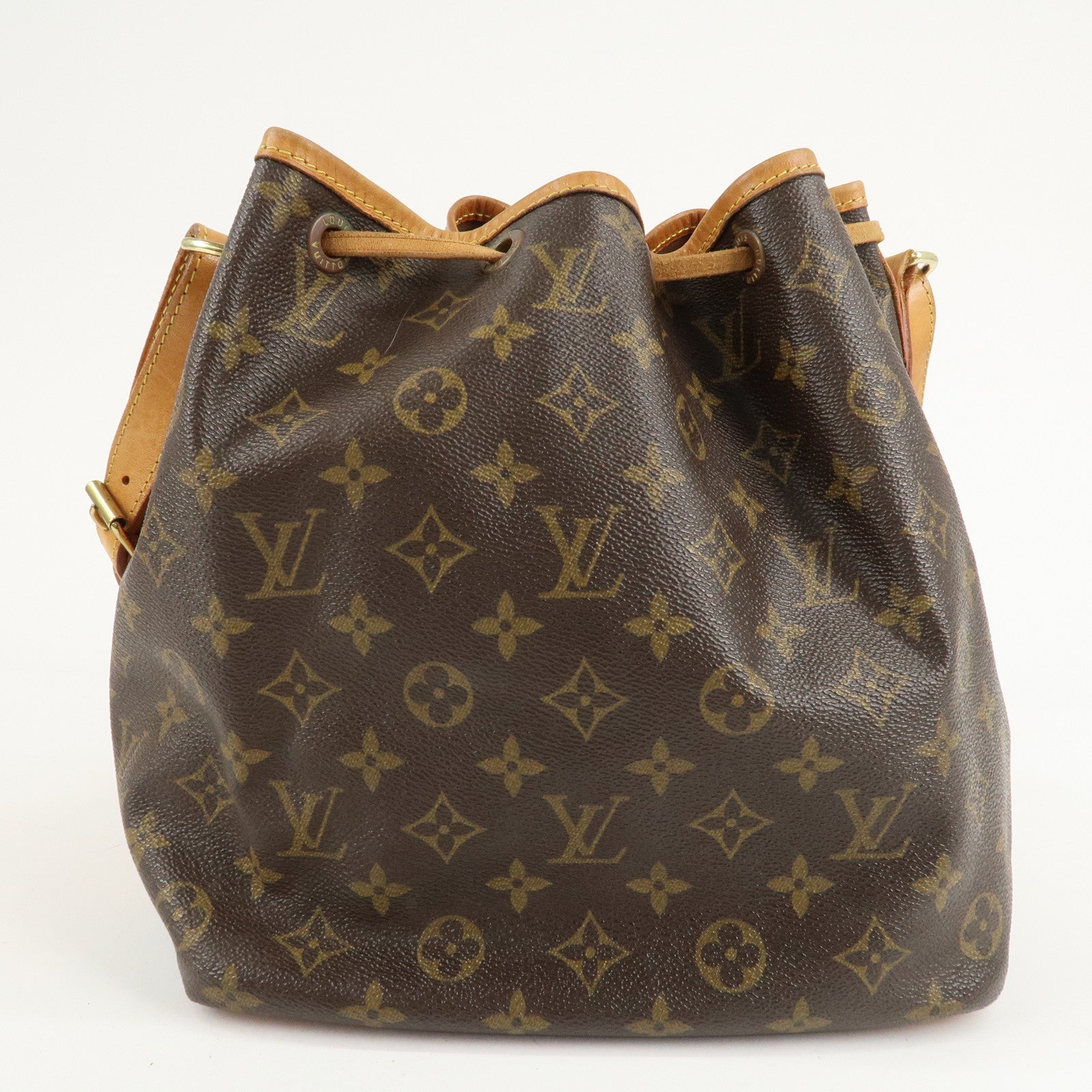 Louis Vuitton Monogram Petit Noe Shoulder Bag Brown M42226