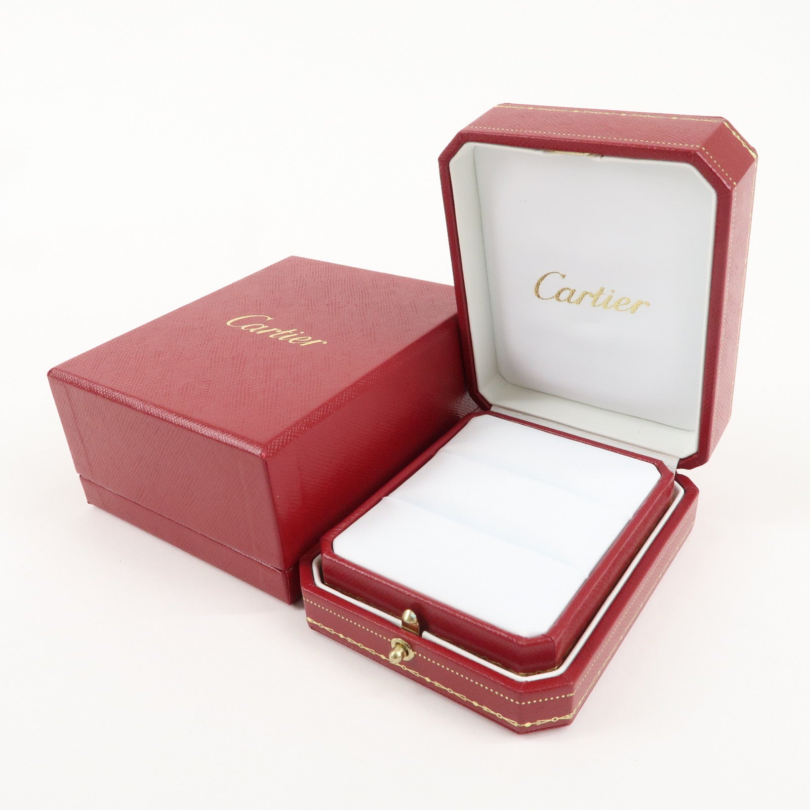 Cartier Set of 3 Pair Ring Box Display Box Jewelry Box For Ring