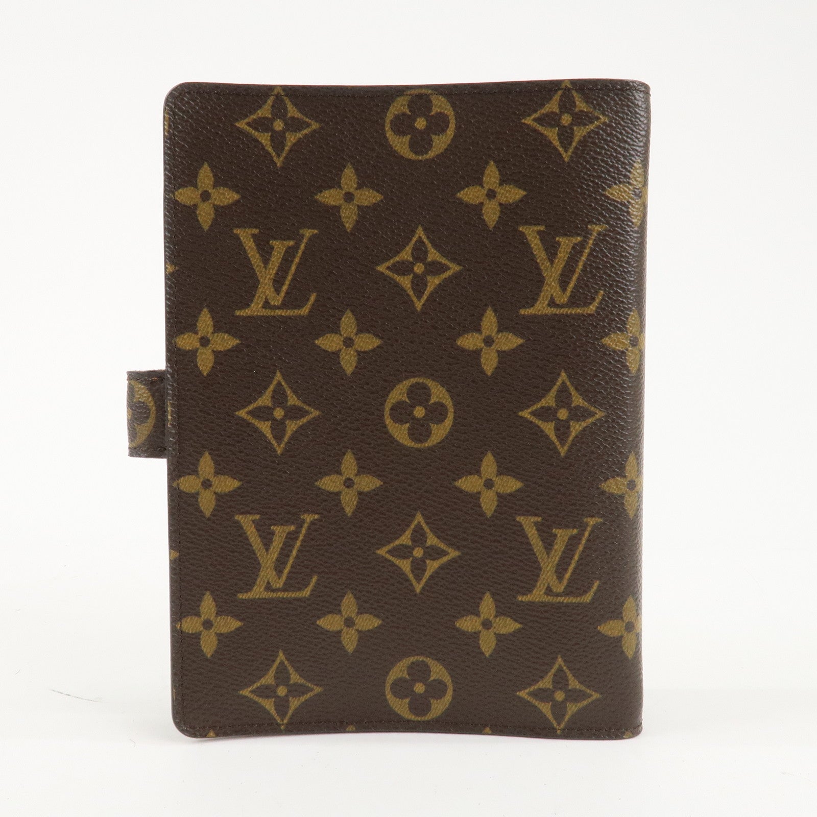 Louis Vuitton Monogram Agenda MM Planner Cover Brown R20004 Used