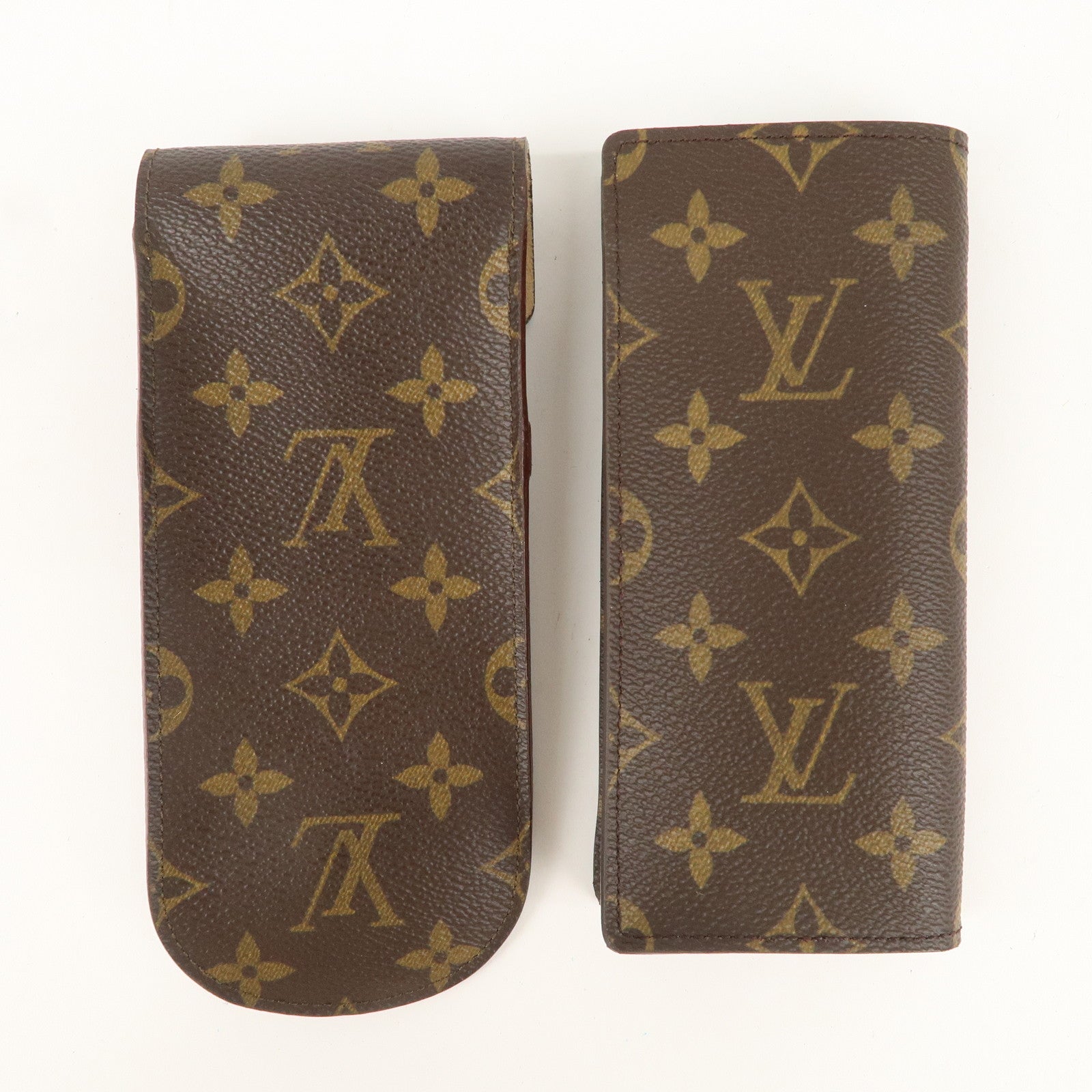 Louis Vuitton Monogram Set of 2 Glasses Case M62970 M62962