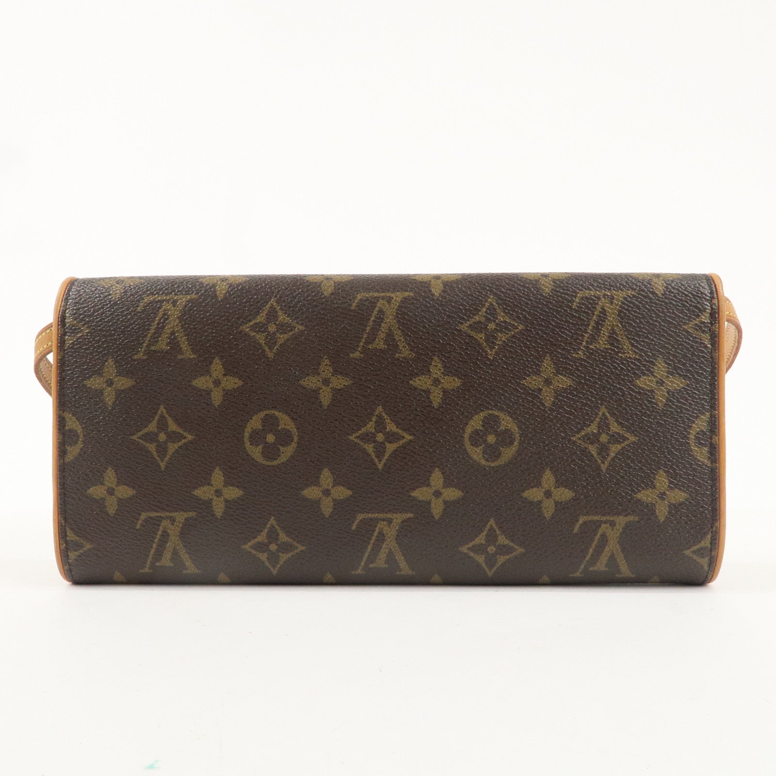 Louis Vuitton Monogram Pochette Twin GM 2Way Bag Brown M51852