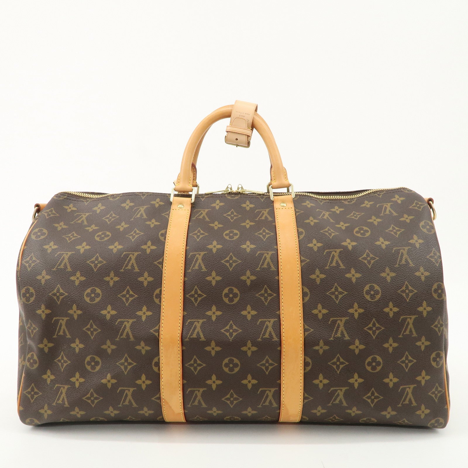 Louis Vuitton Monogram Keep All Bandouliere 50 Boston Bag M41416 Used