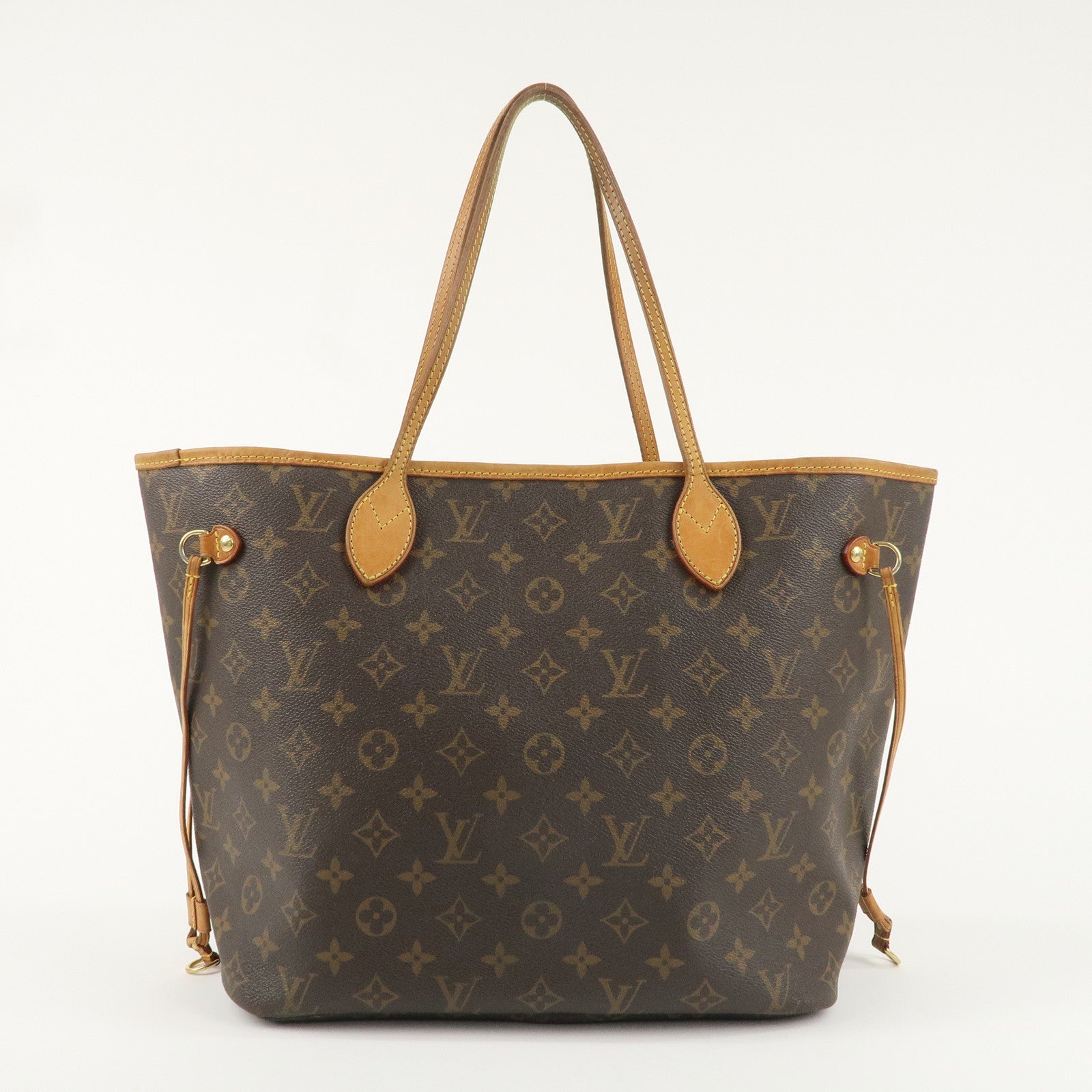 Louis Vuitton Monogram Neverfull MM Tote Bag Brown M40156