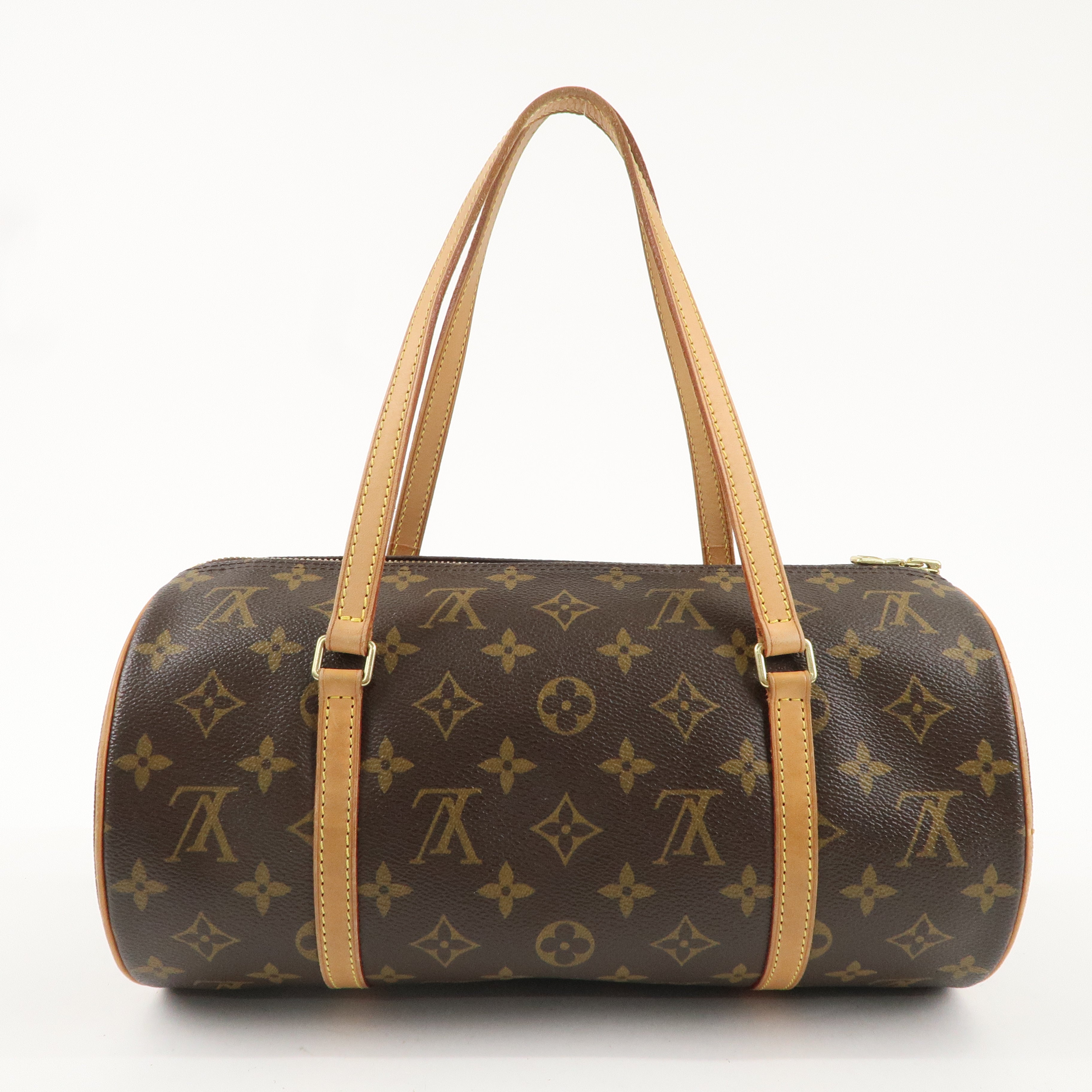 Louis Vuitton Monogram Papillon 30 Hand Bag 
Pouch Brown M51385