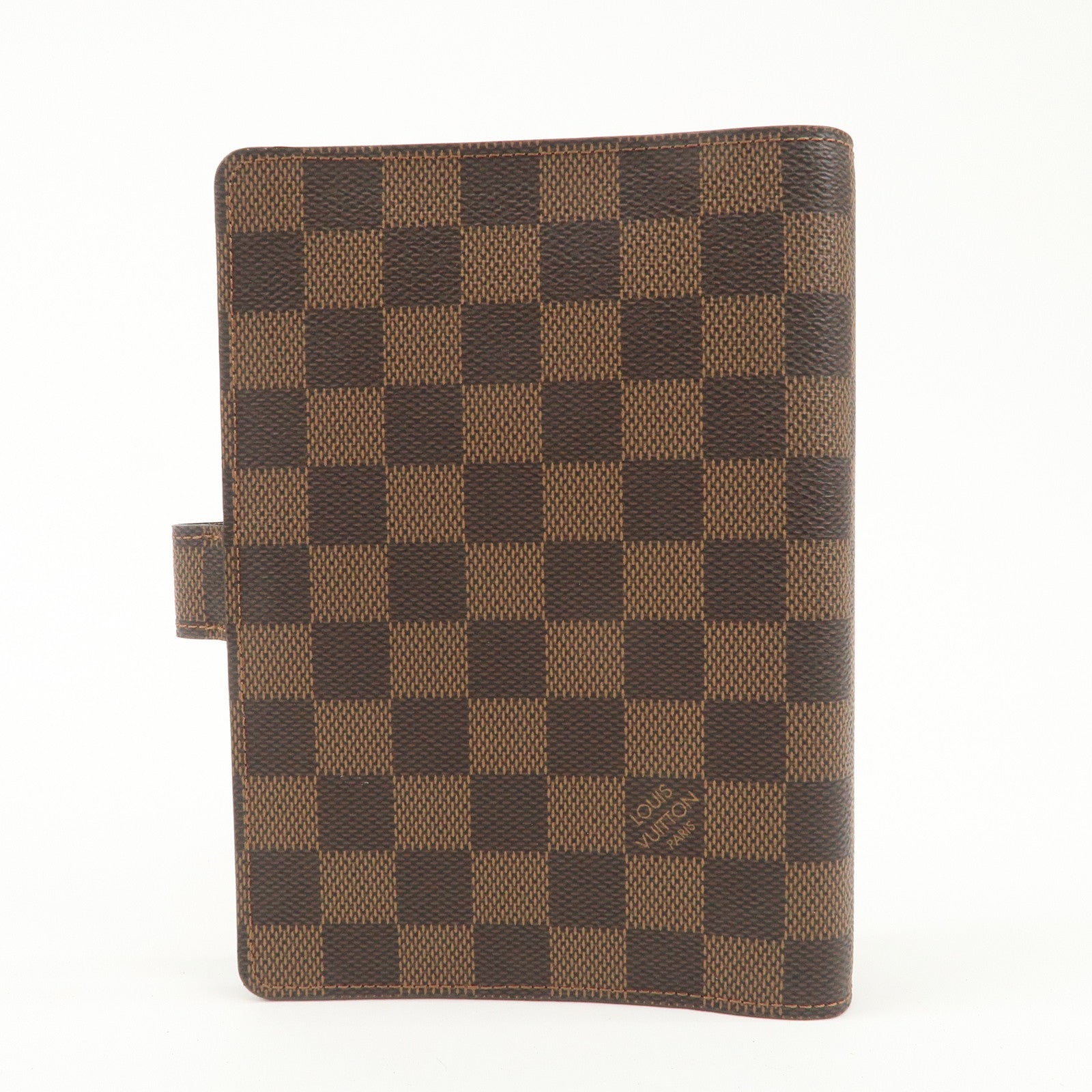 Louis Vuitton Damier Agenda MM Planner Cover Brown R20701 Used