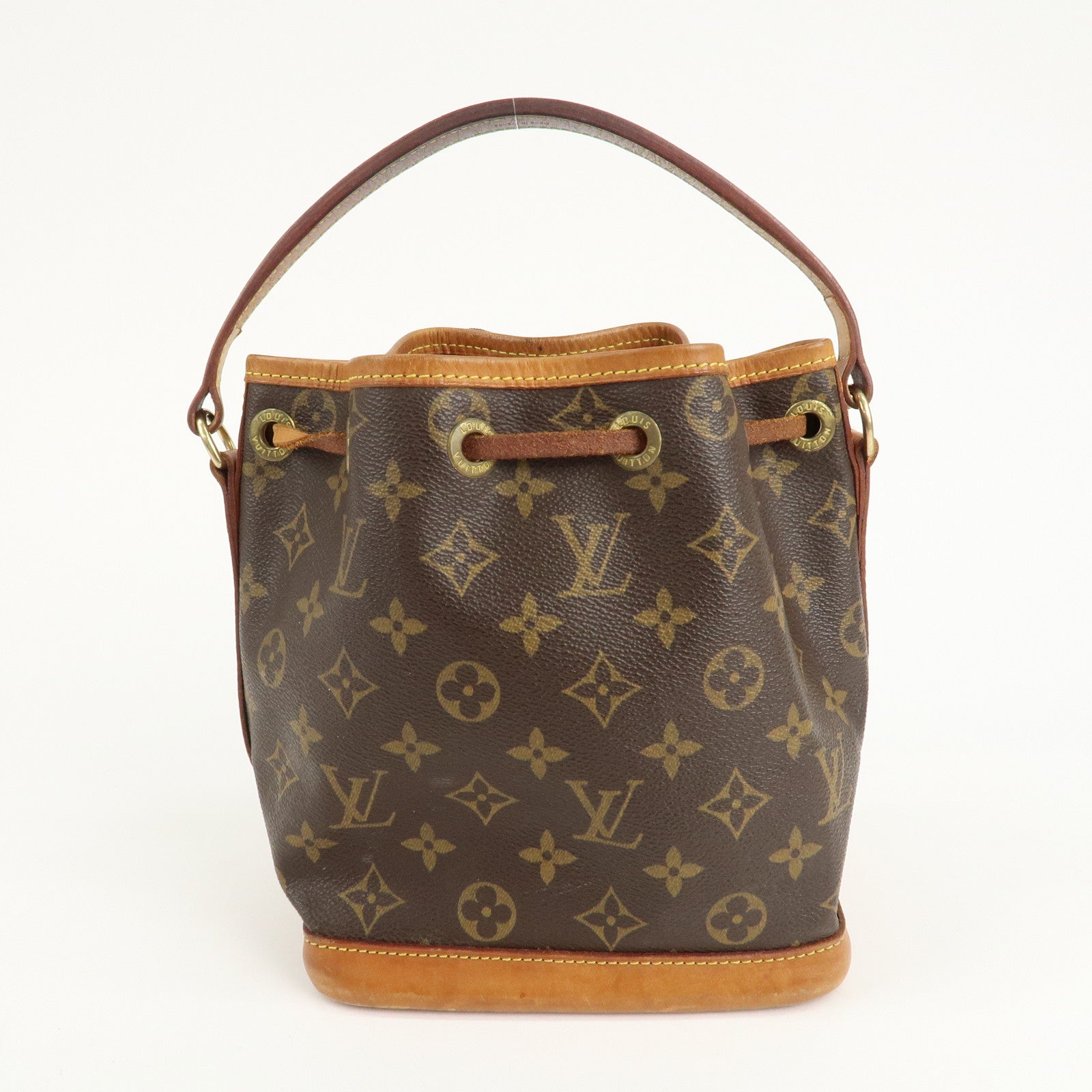 Louis Vuitton Monogram Mini Noe Hand Bag Brown M42227 Used