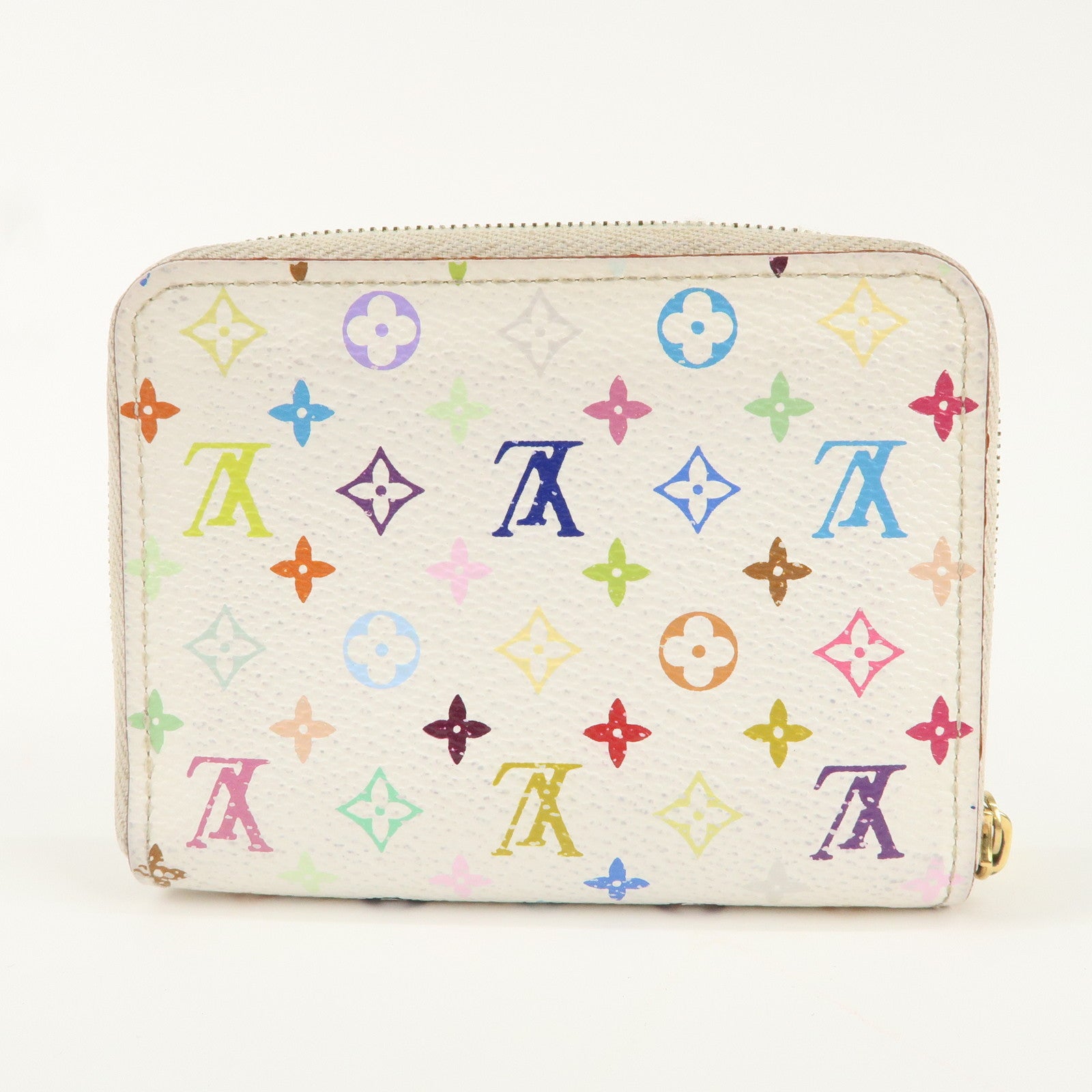 Louis Vuitton Monogram Multicolor Zippy Coin Purse Blanc M66548