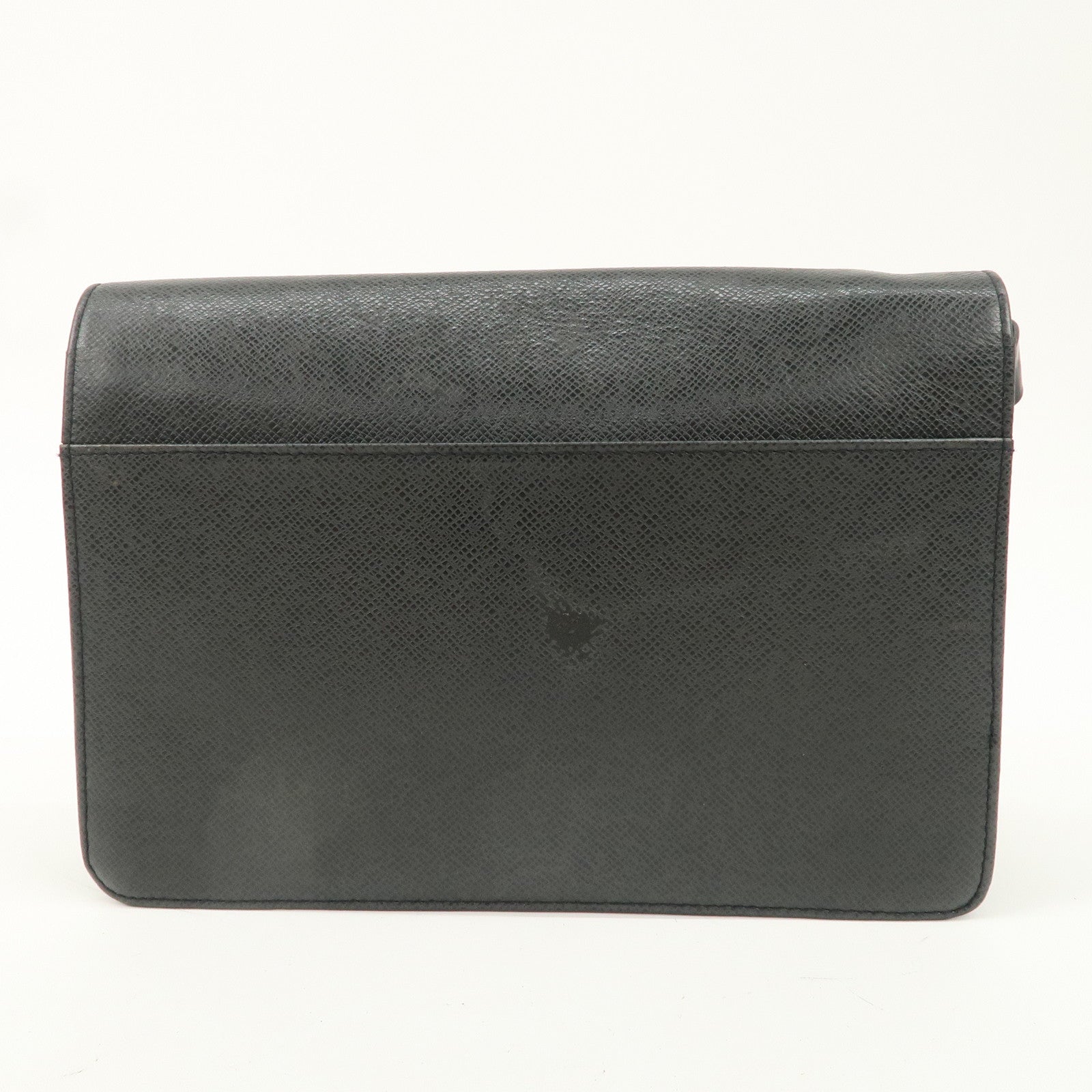 Louis Vuitton Taiga Selenga Clutch Bag Ardoise Black M30782