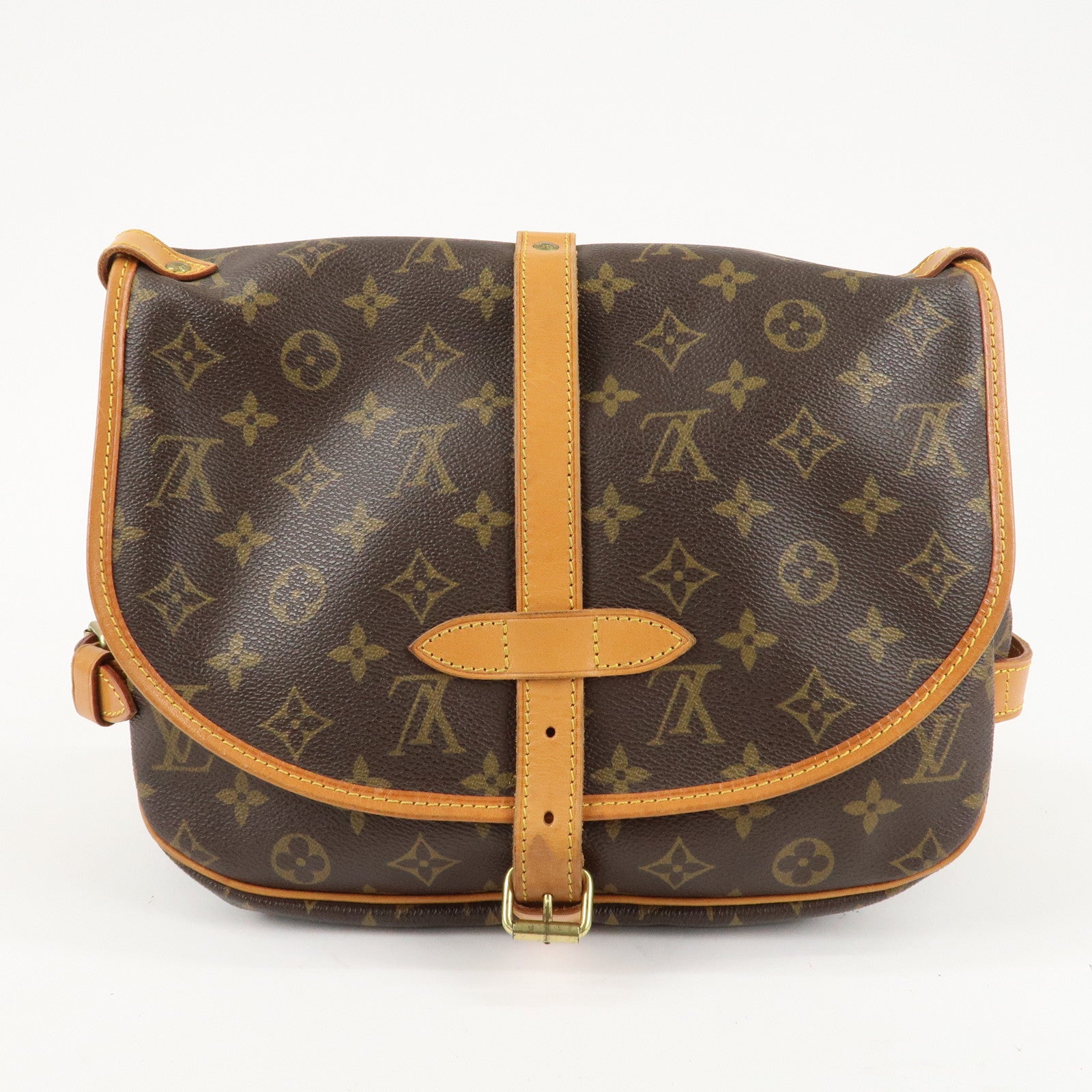 Louis Vuitton Monogram Saumur 30 Crossbody Bag Brown M42256 Used