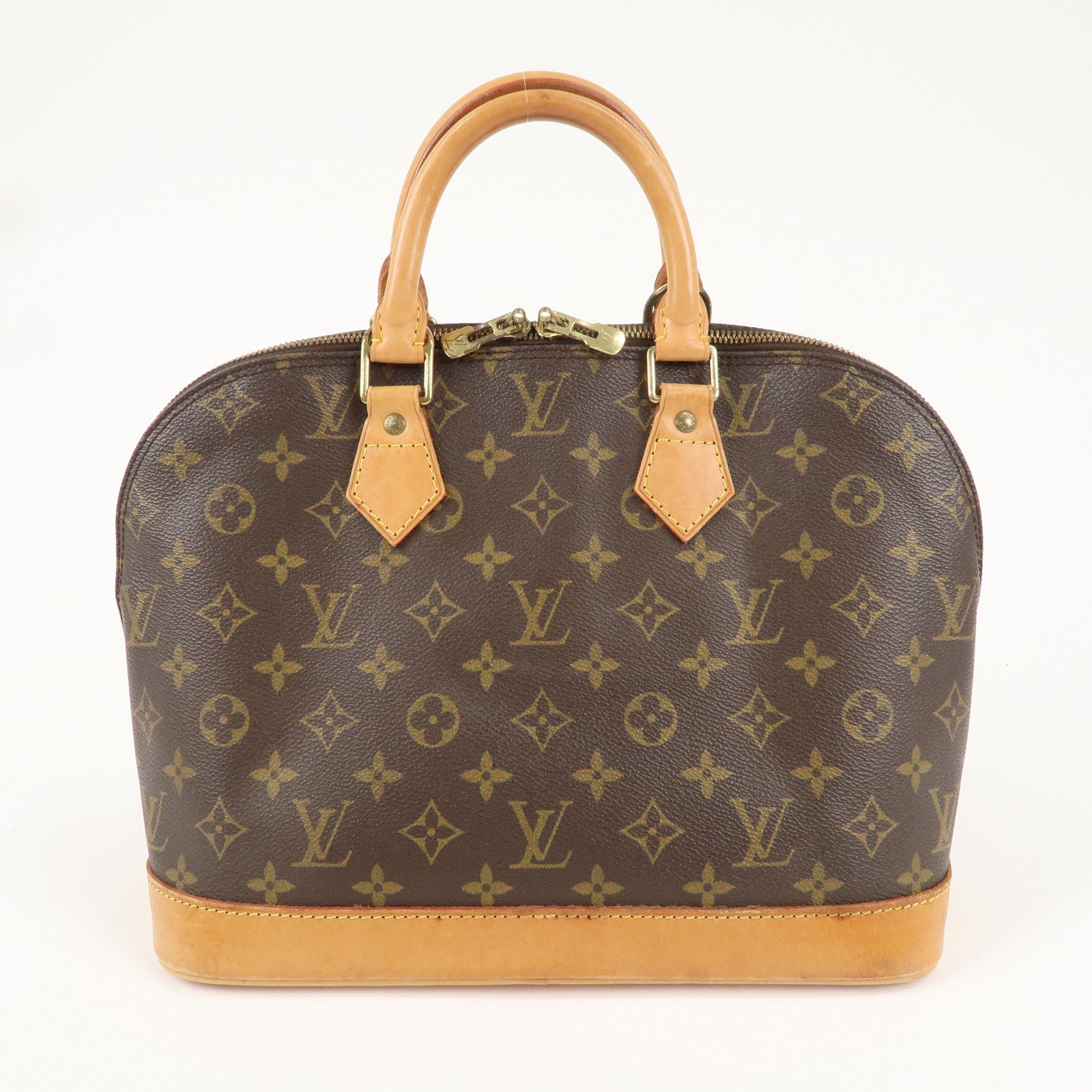 Louis Vuitton Monogram Alma Hand Bag Brown M51130