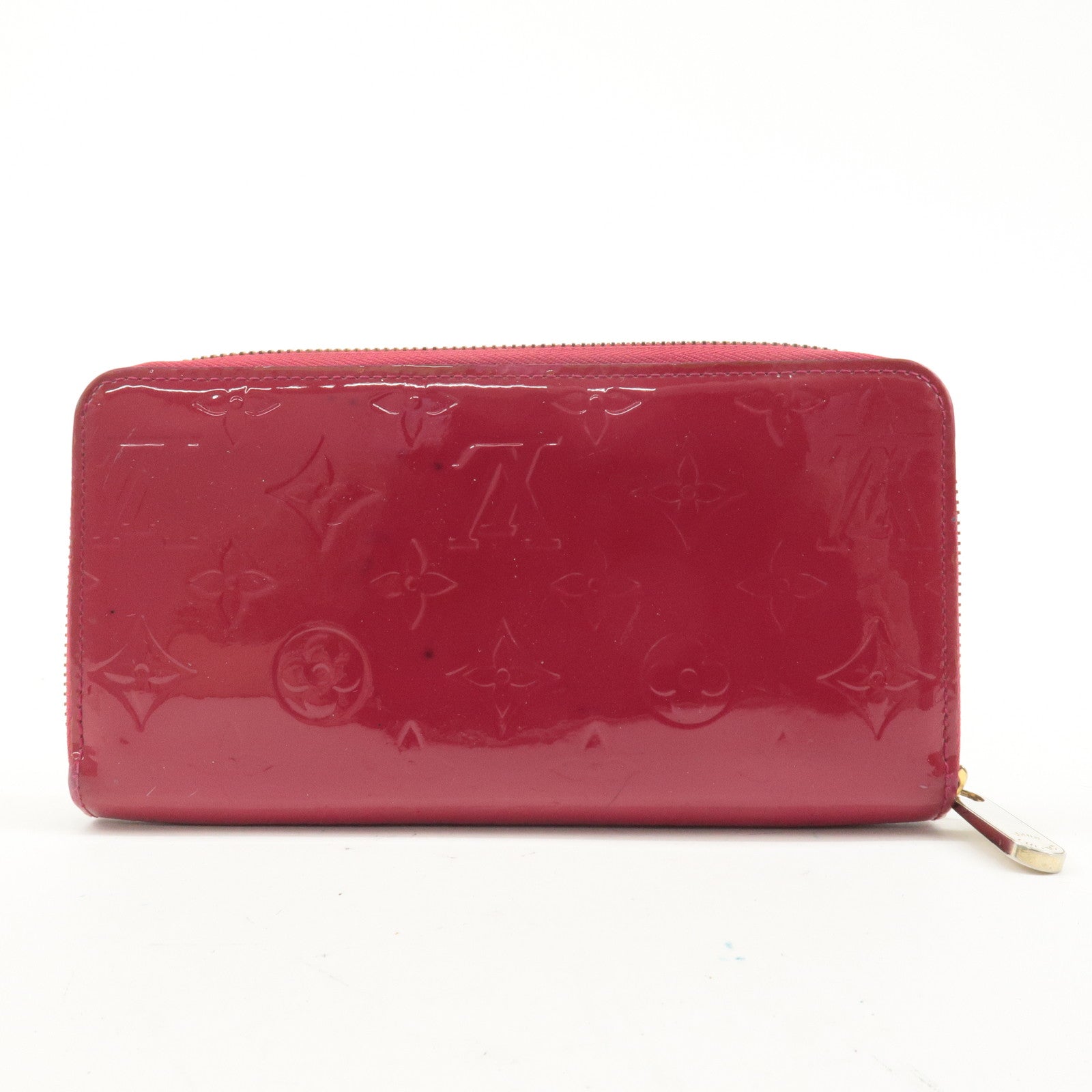 Louis Vuitton Monogram Vernis Zippy Long Wallet Rose Indien M91597