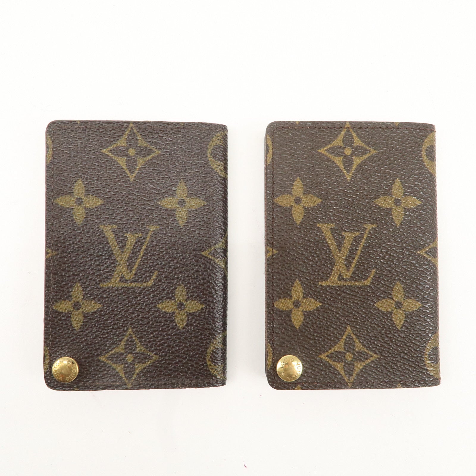 Louis Vuitton Monogram Set of 2 Canvas Card Case M60937 Used