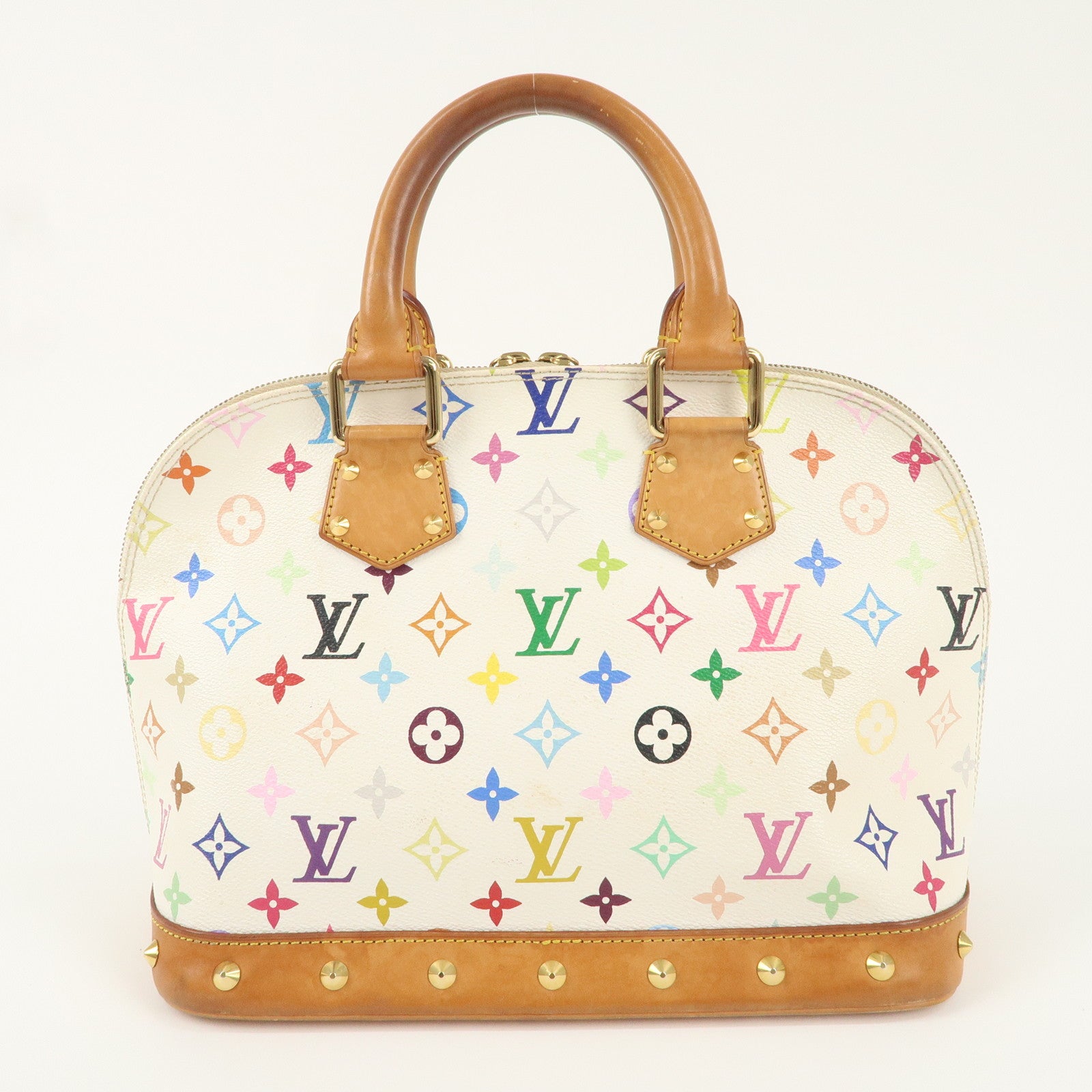 Louis Vuitton Monogram Multi Color Alma PM Hand Bag Blanc M92647