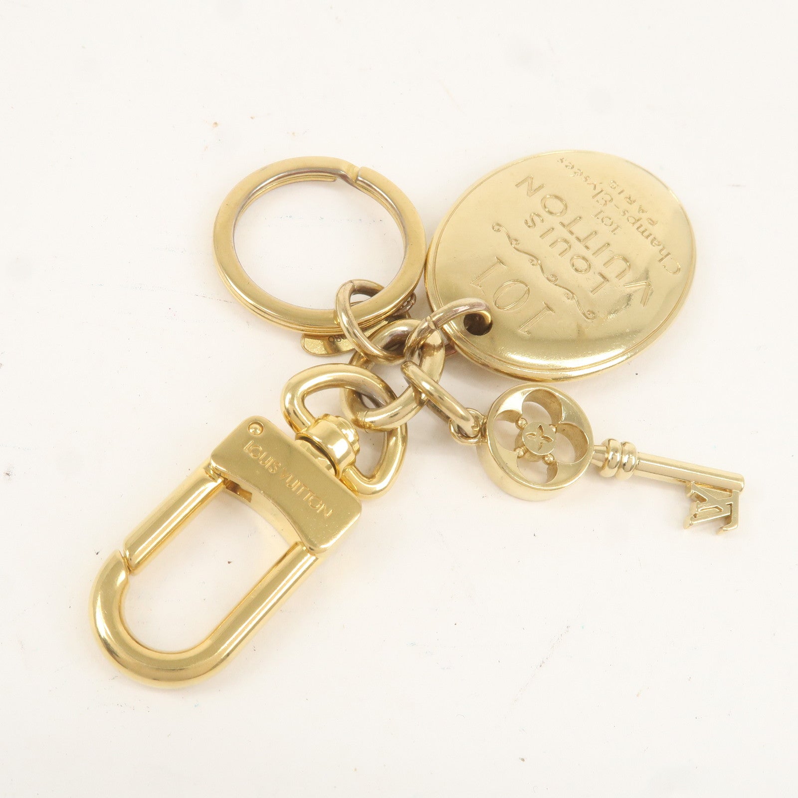 Louis Vuitton Porte Cles Maison Bag Charm Key Charm Gold M65086