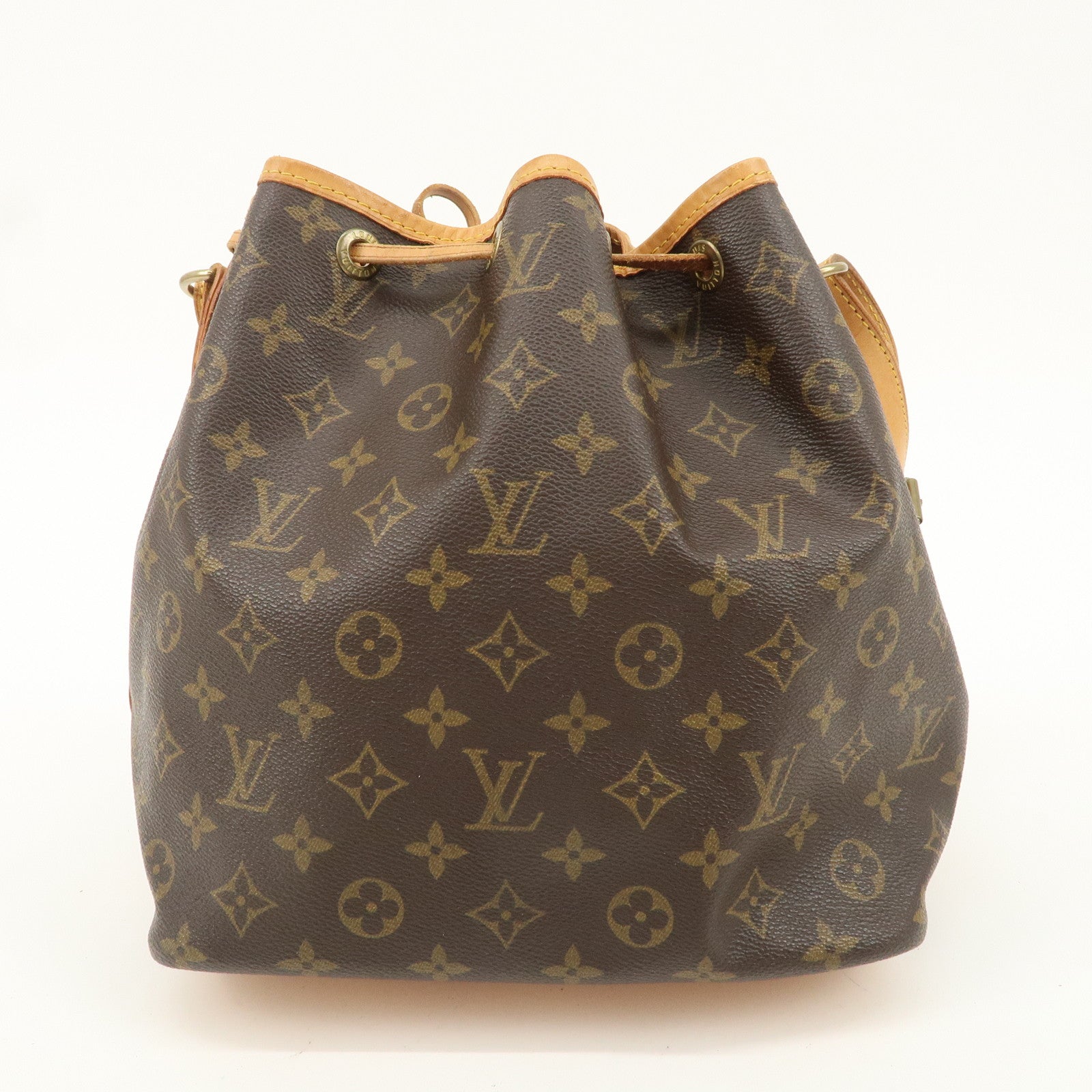 Louis Vuitton Monogram Petit Noe Shoulder Bag Brown M40818