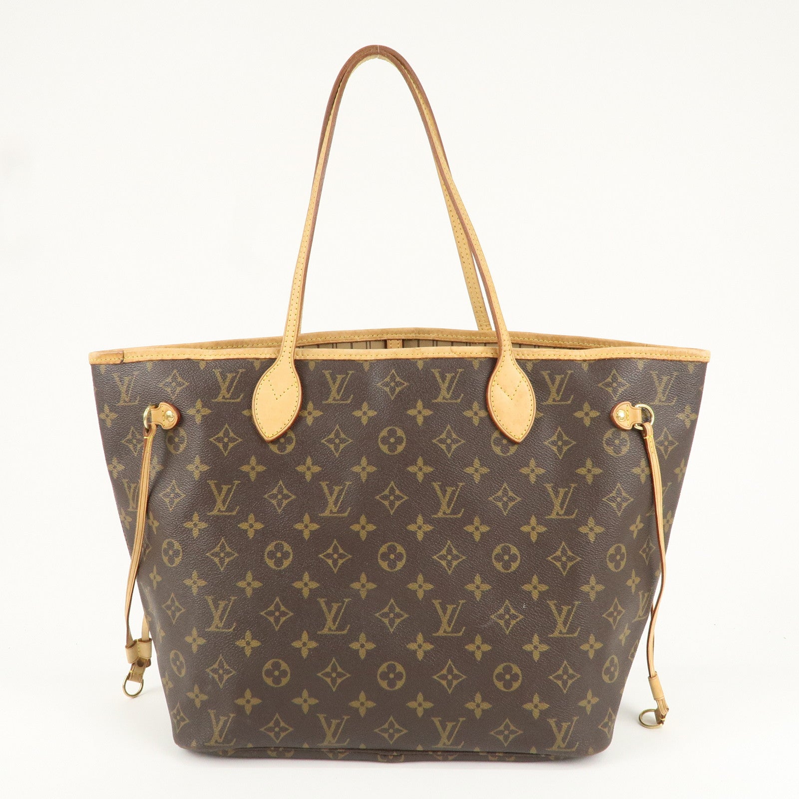 Louis Vuitton Monogram Neverfull MM Tote Bag Brown M40156