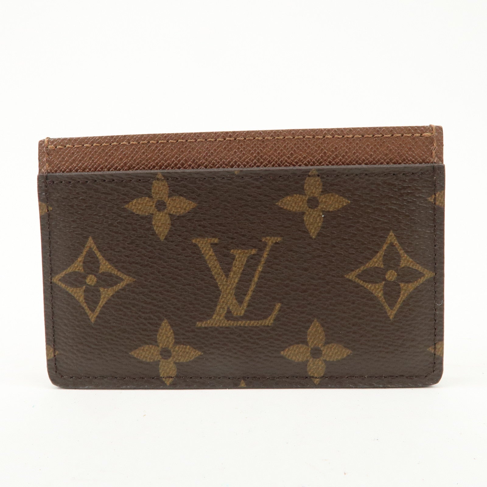 Louis Vuitton Monogram Porte Cartes Simple Card Case M61733 Used